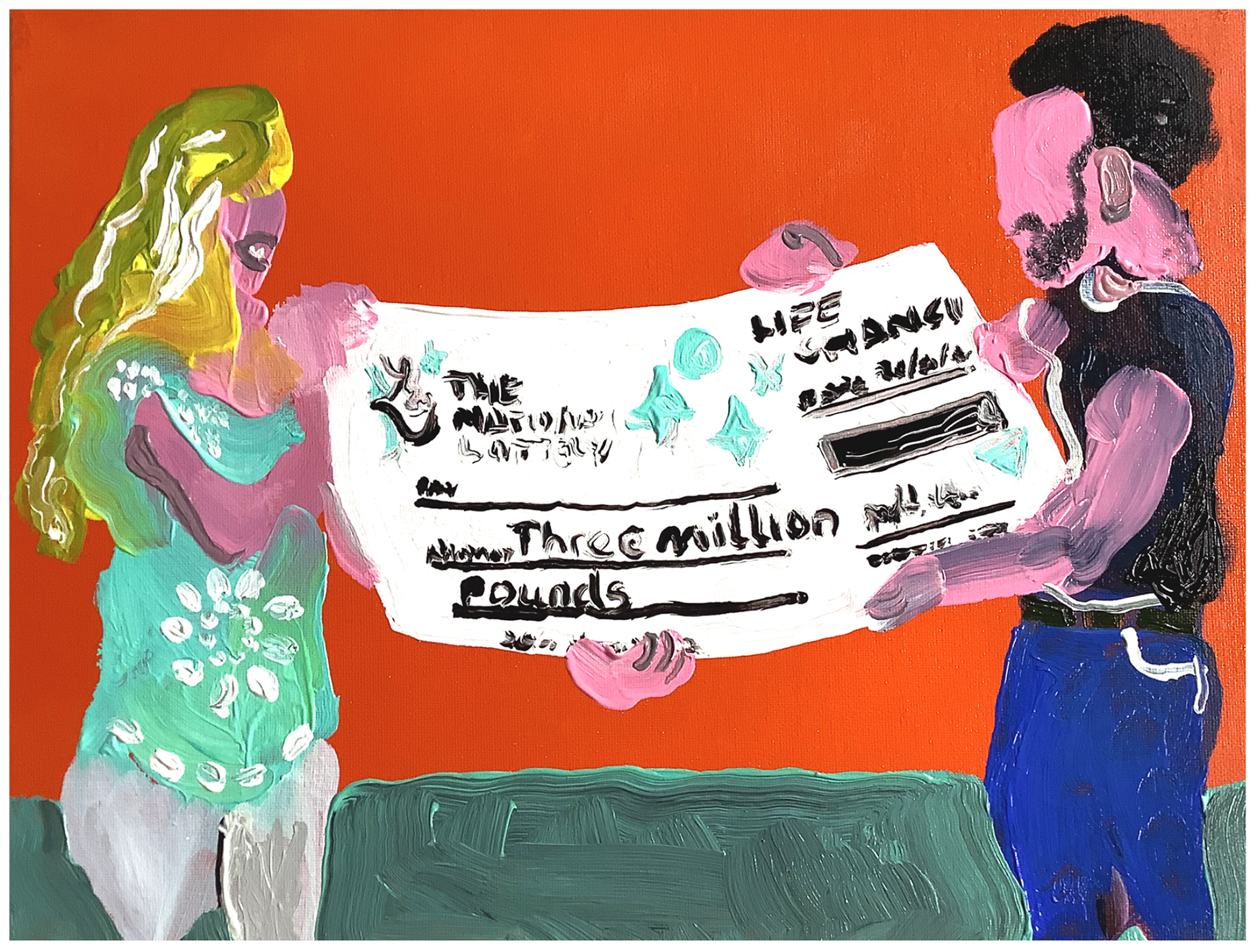 Lottery Winner Series - 2023 / Acrylic on board / A3