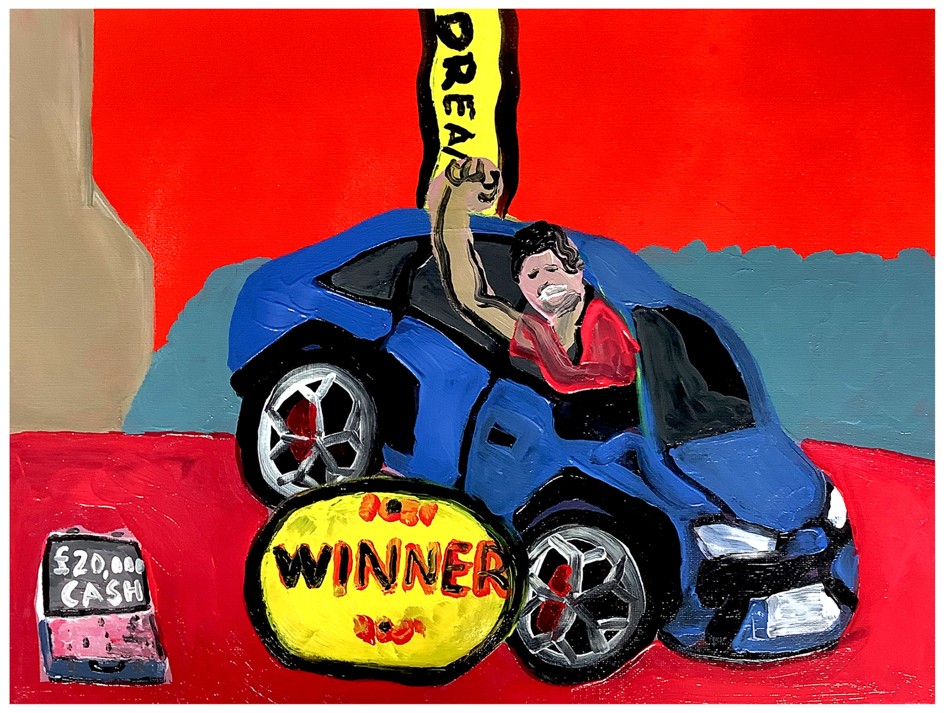 Lottery Winner Series - 2023 / Acrylic on board / A3