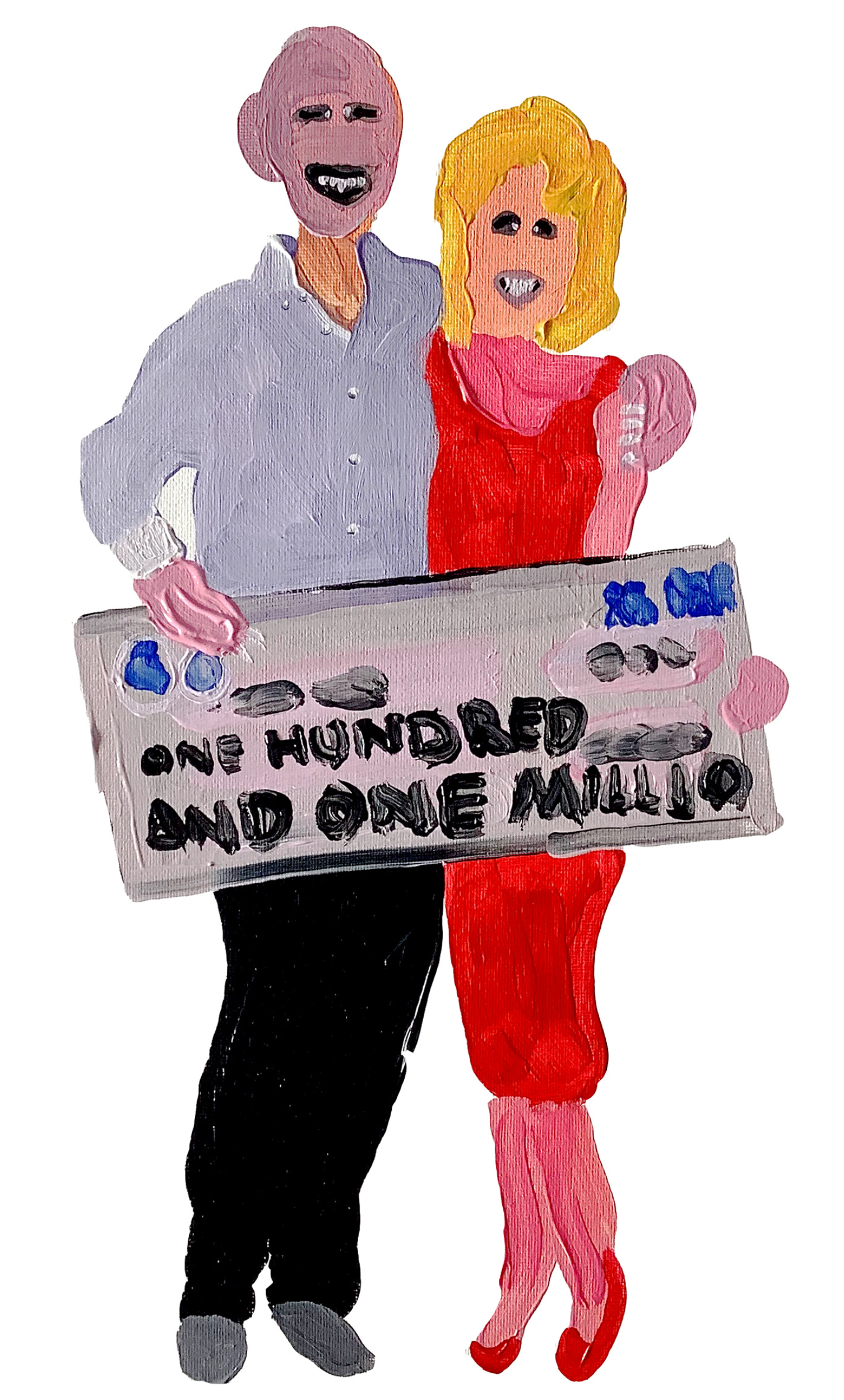 Lottery Winner Series - 2023 / Acrylic on board / A3