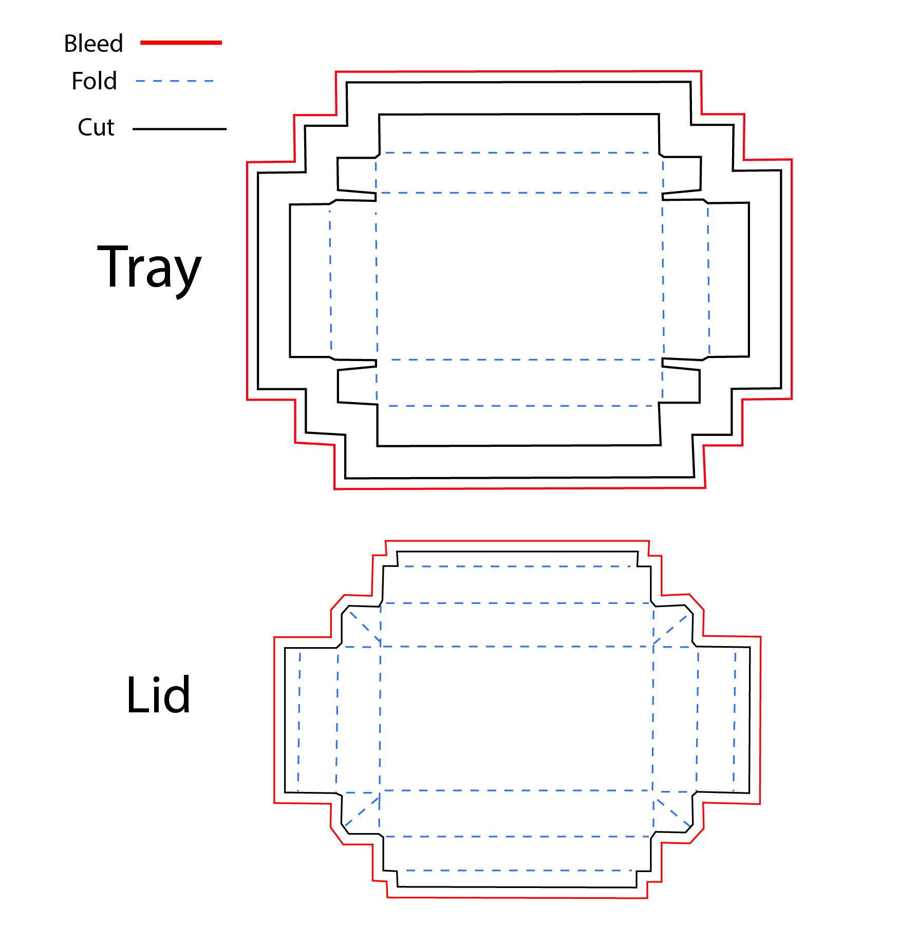 Dieline Cut design