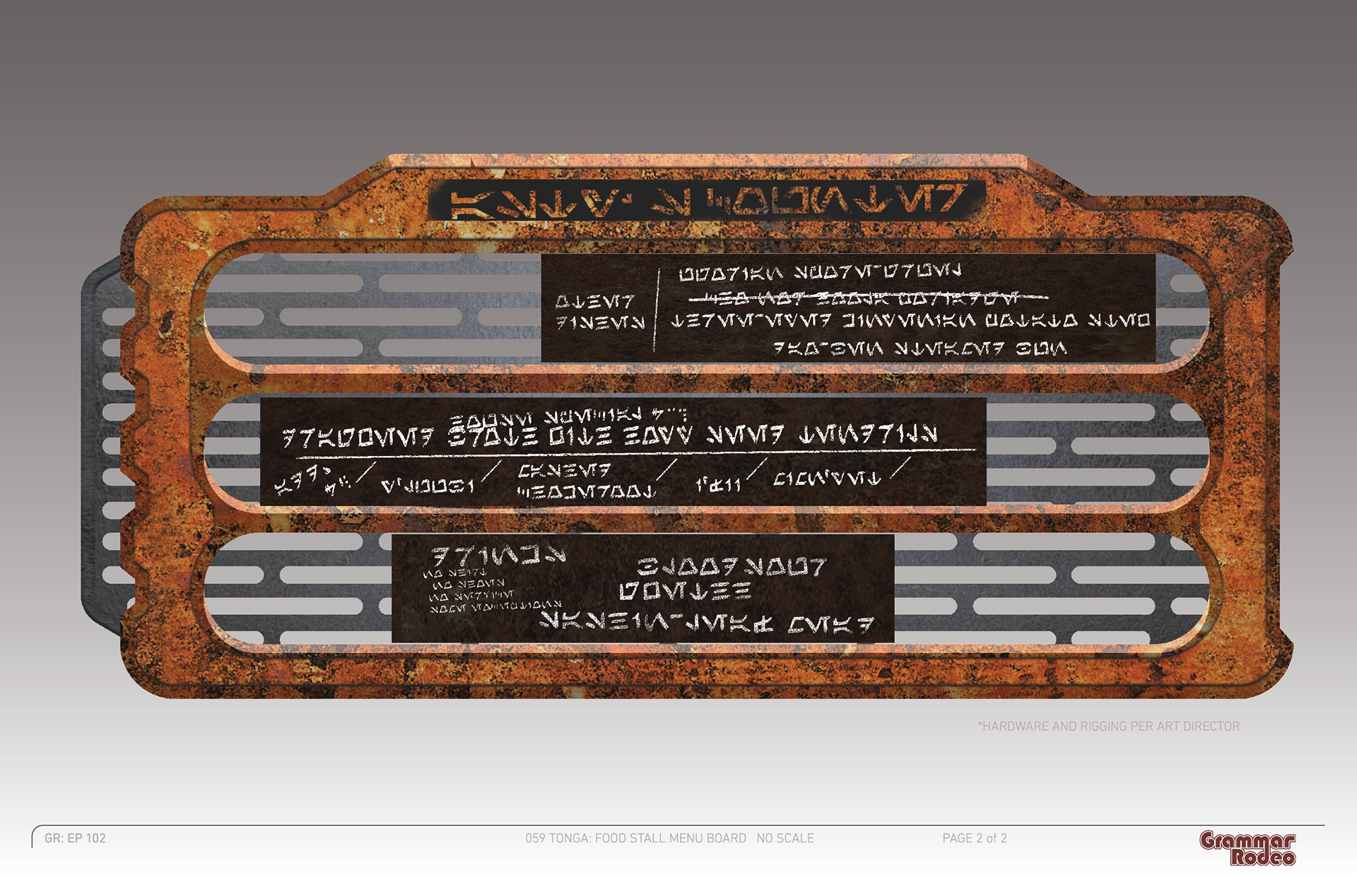 STARPORT BORGO MENU CONCEPT