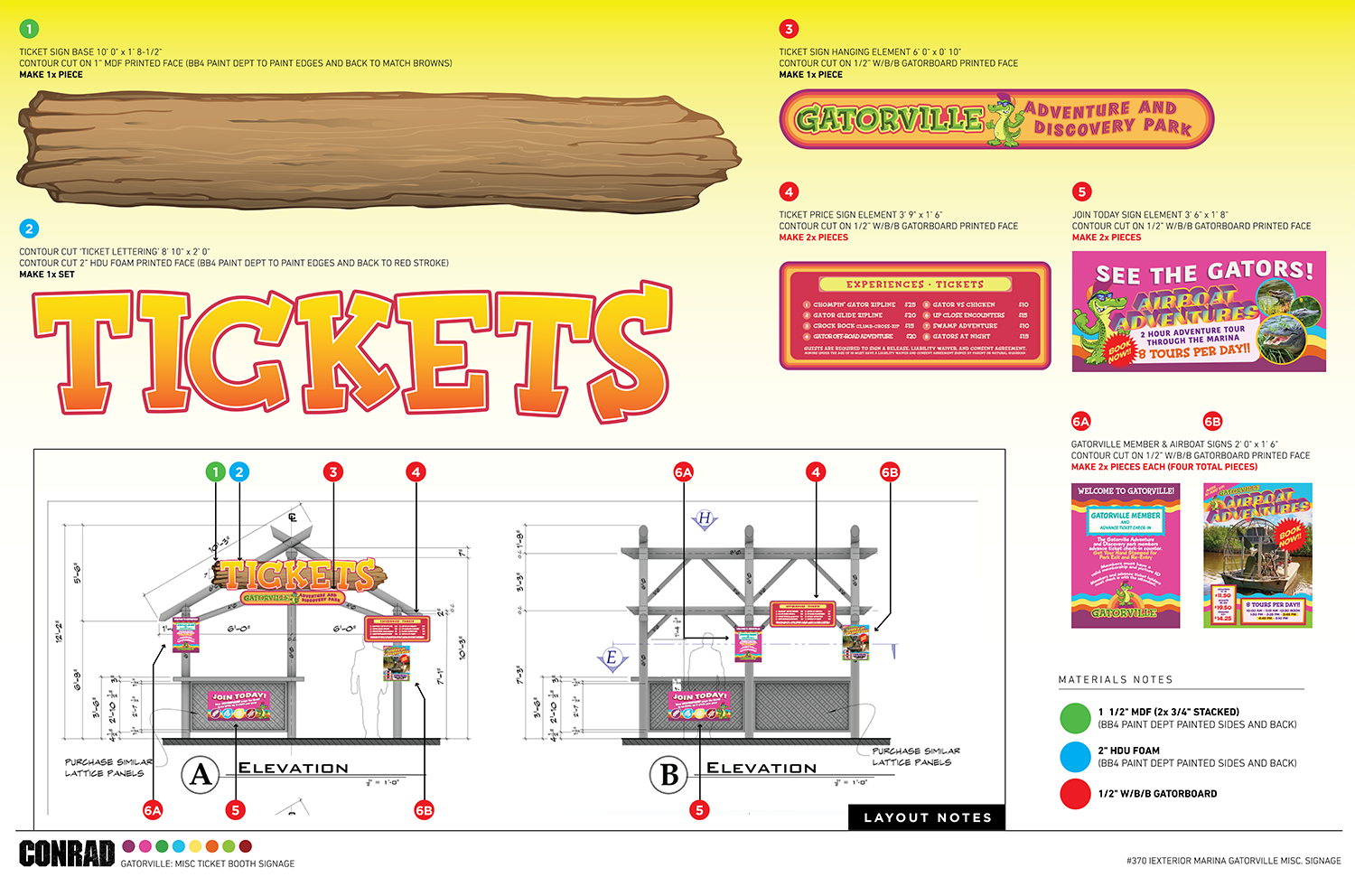 GATORVILLE: KIOSK / VENDOR BUILD GRAPHICS