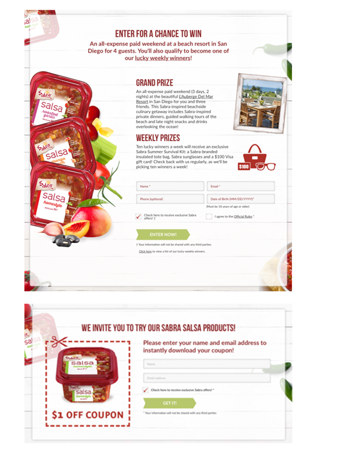 Campaign Facebook Page - Opt-in & Coupon