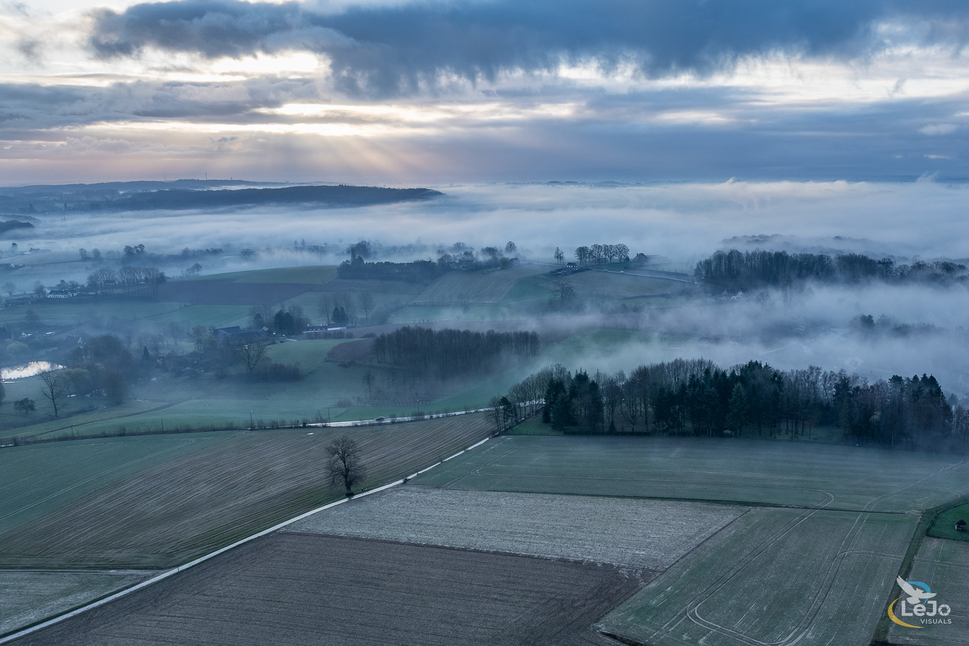 Mistige zonsopkomst - Maarkedal