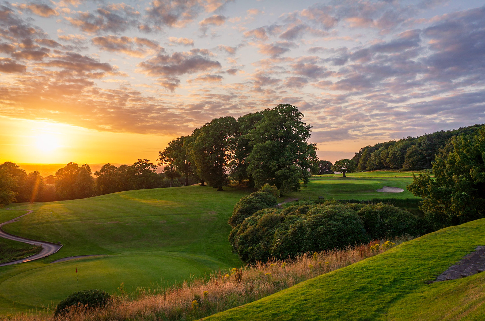 C028 - Sunset on the 18th (Shrigley)