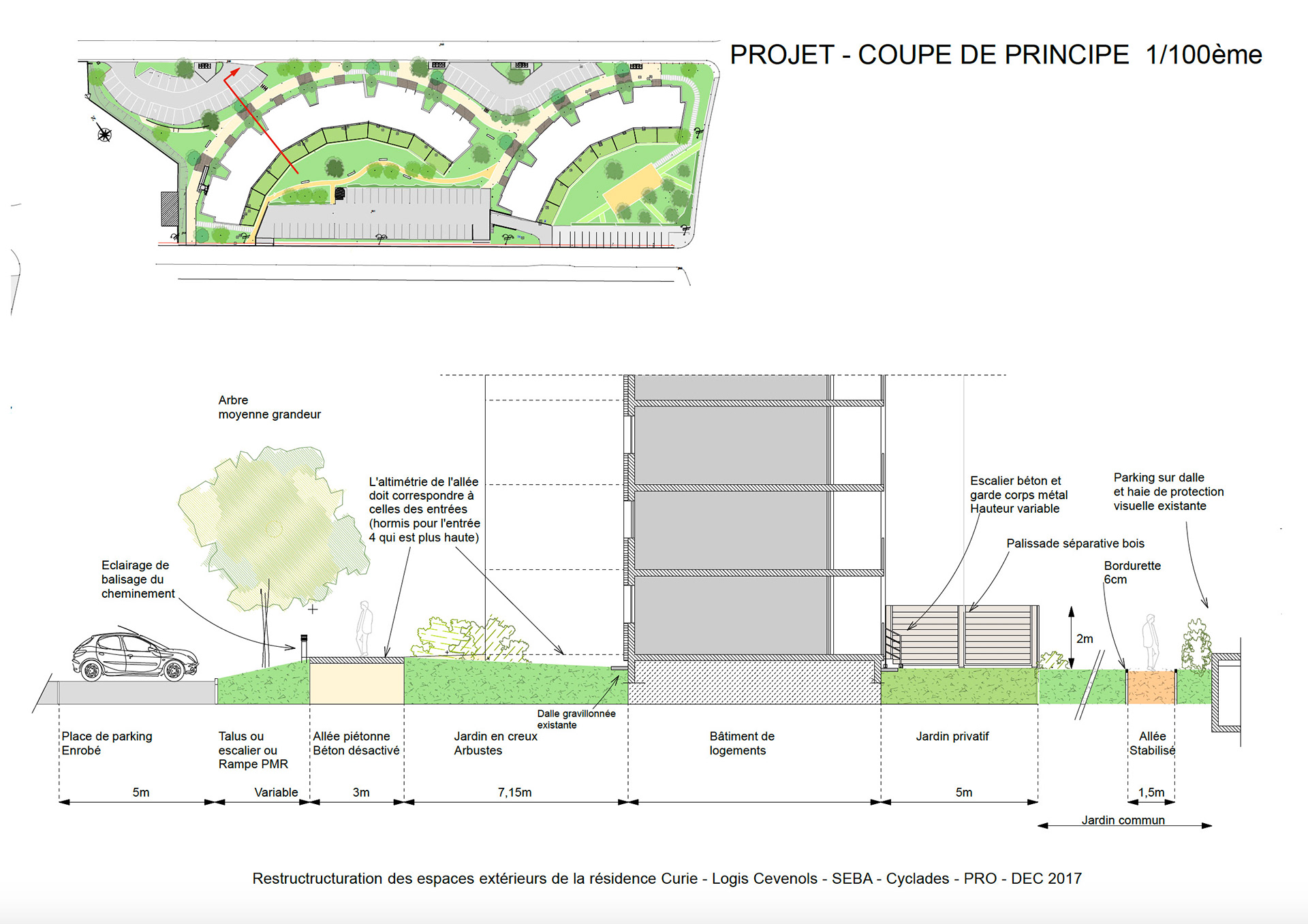 Coupe transversale