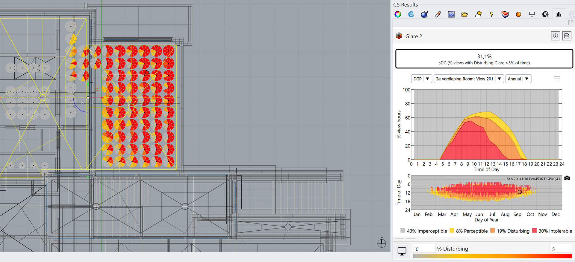 2023 - Glare studies and daylight qualities in ClimateStudio