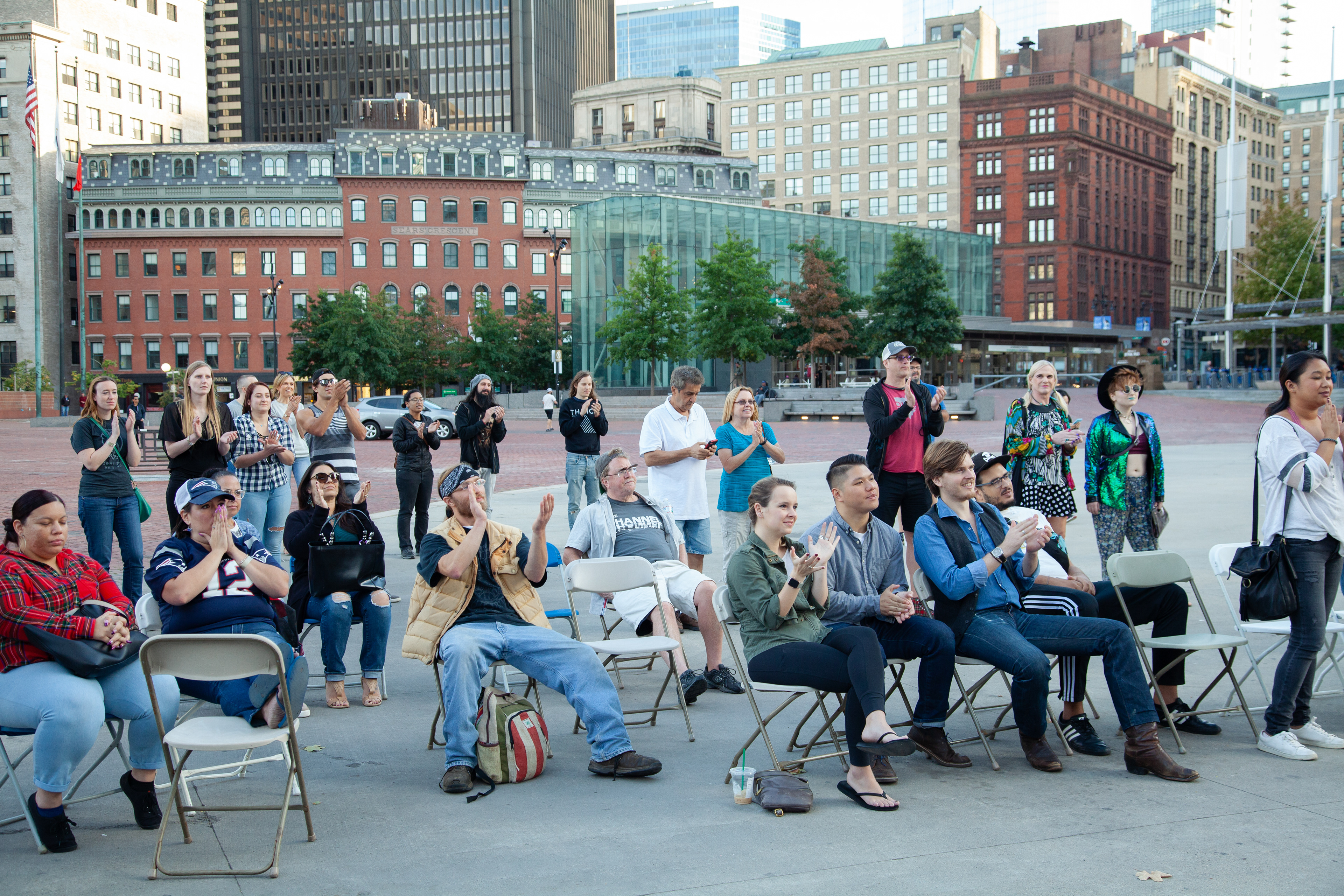 Audiences applaused for the bands at Boston Local Music Festival.