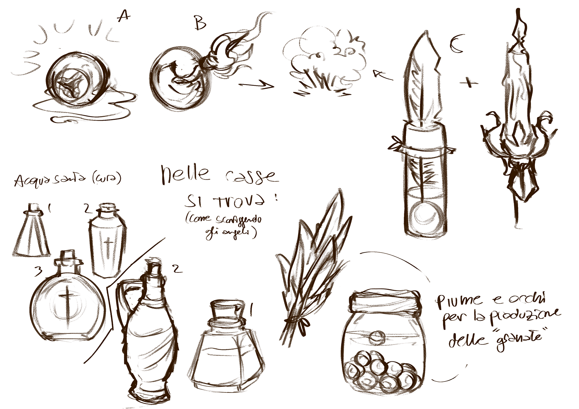 Prop Weapon sketches