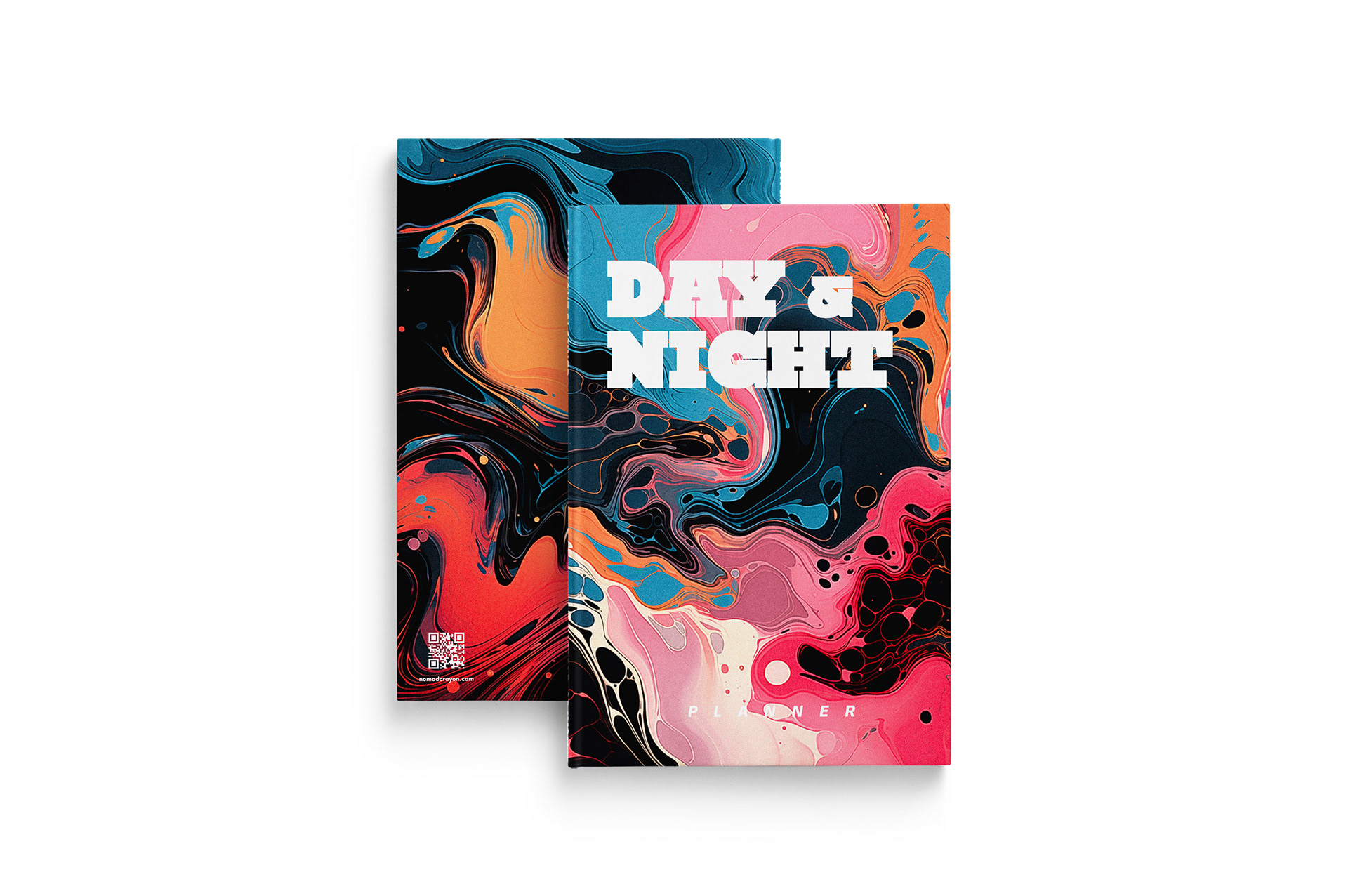 Nomad Crayon's Day & Night planner cover designed for creative people
