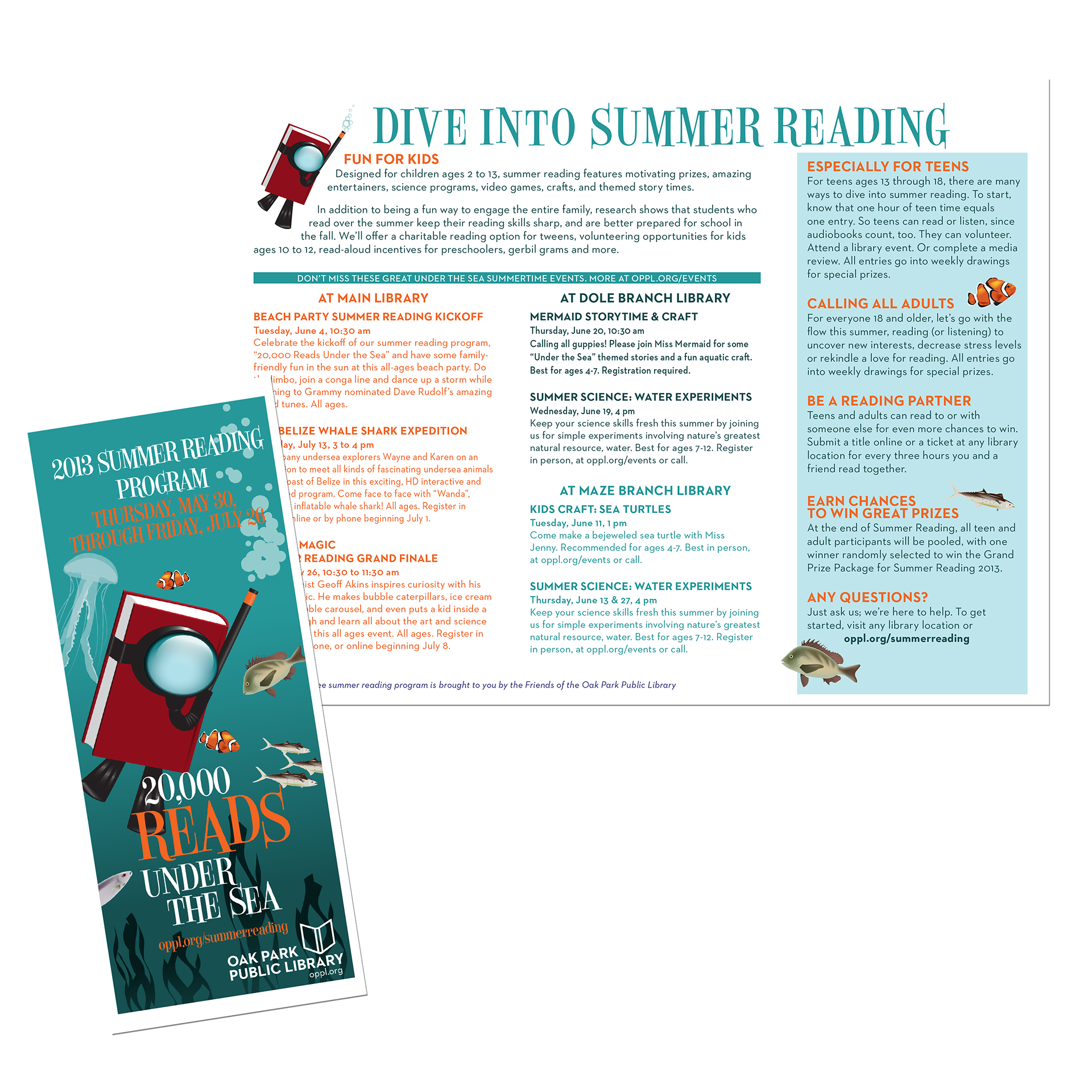 Summer Reading Club Brochure 2013