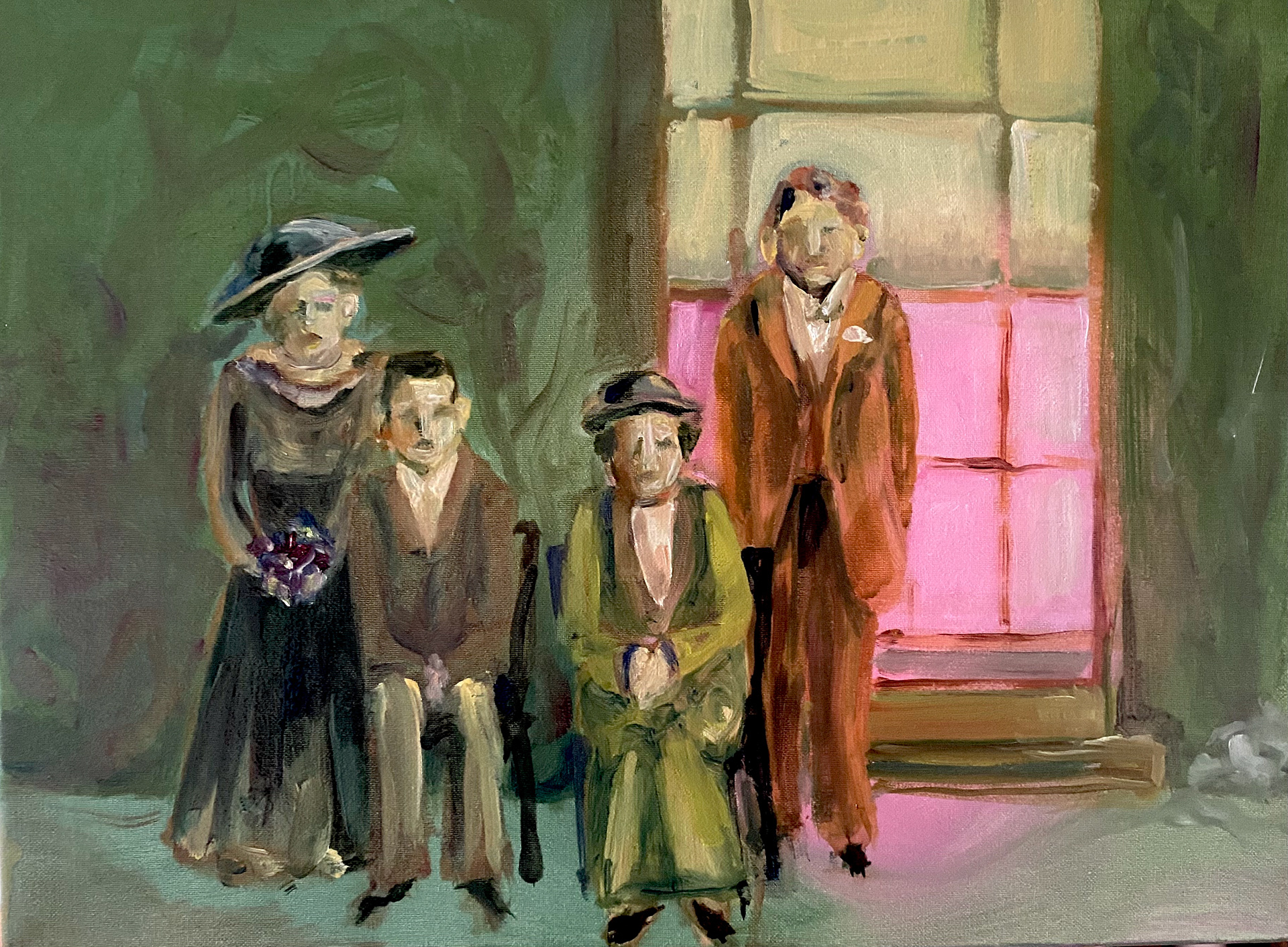 Pink Window, oil on canvas, 30 x 22cm, 2024