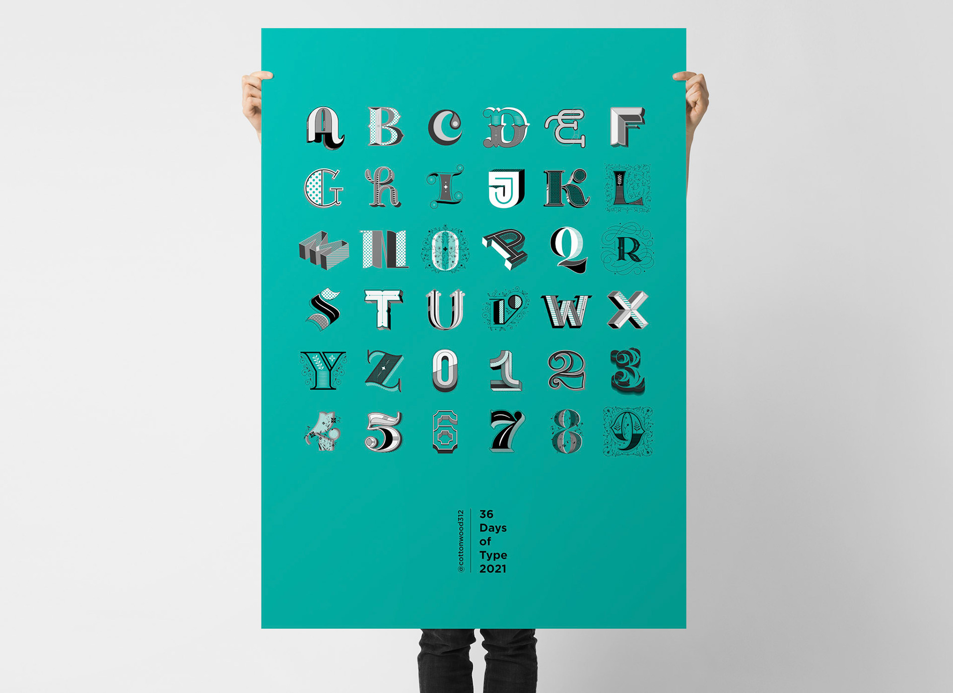 36 Days of Type | 2021 ©Copyrights Cottonwood312/Jane Wongjirad