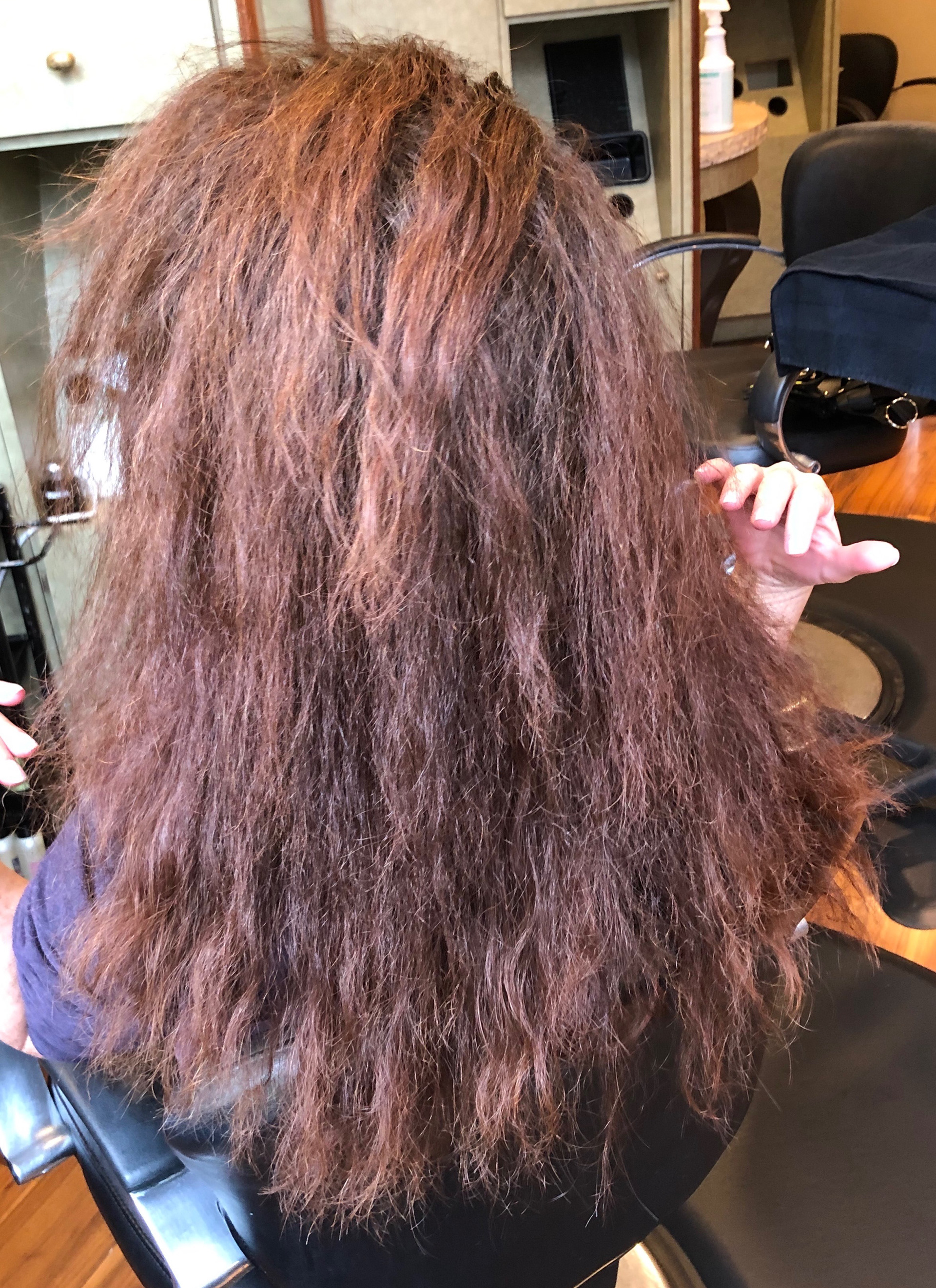 Before Keratin Treatment