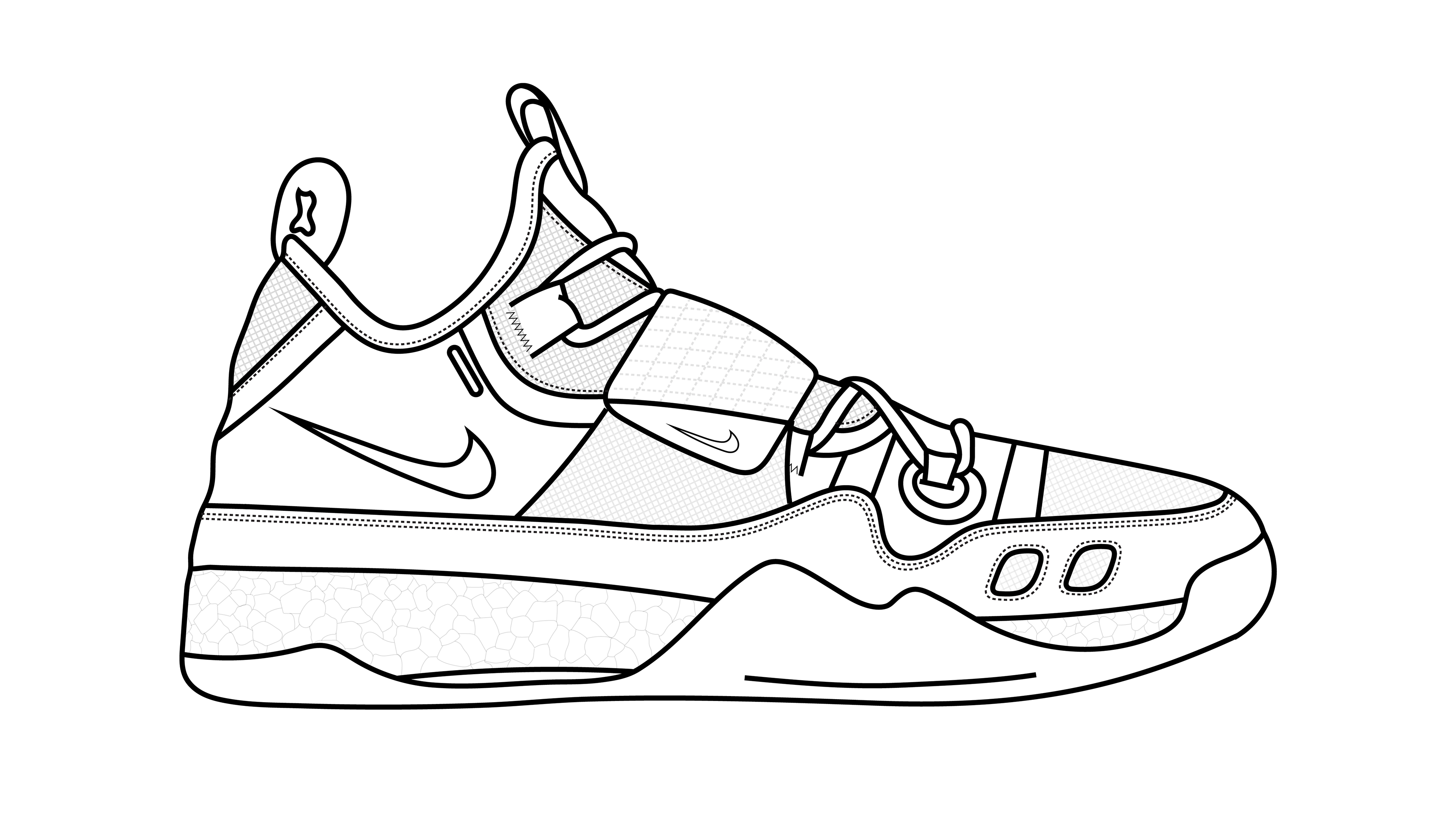 kevin durant shoes coloring pages