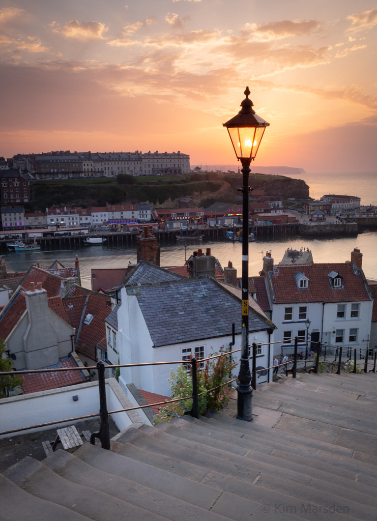 Sunset light - 199 steps Whitby