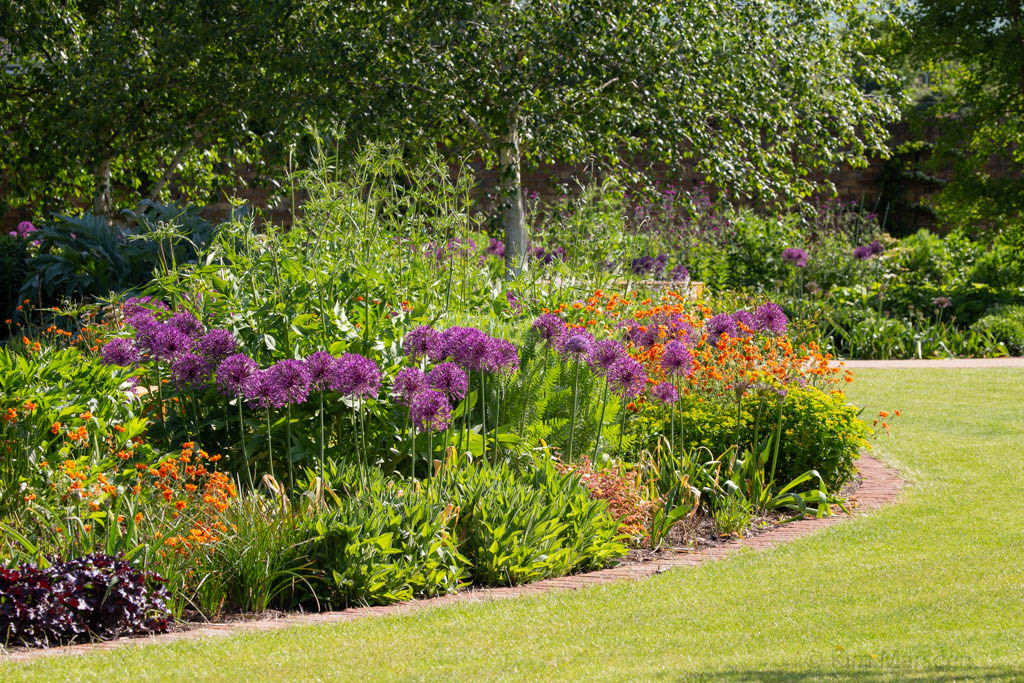 New walled garden in late spring