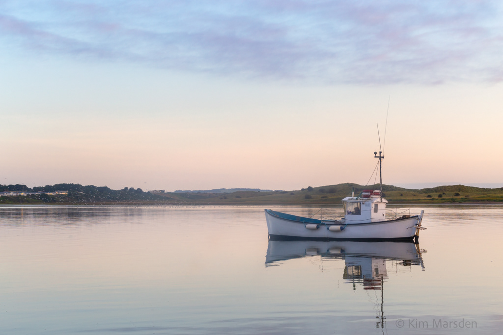Calm and beautiful dawn on the River Coquet