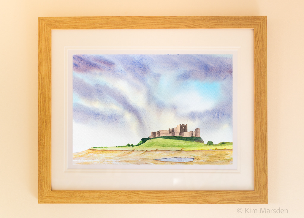 Bamburgh Castle in the rain