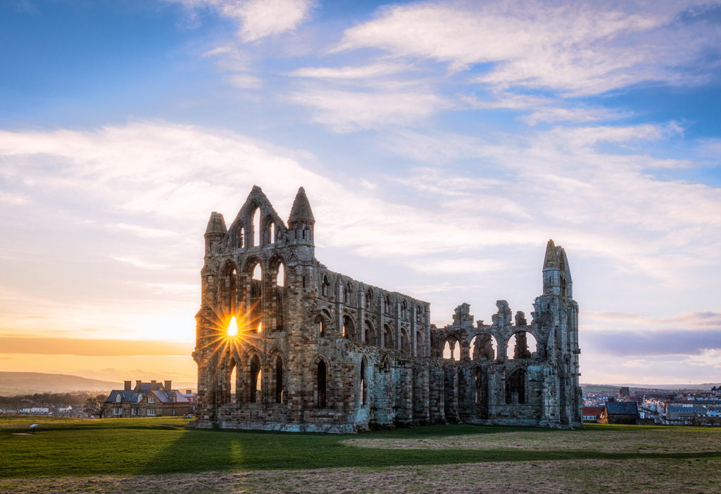 Whitby Abbey at Sunset