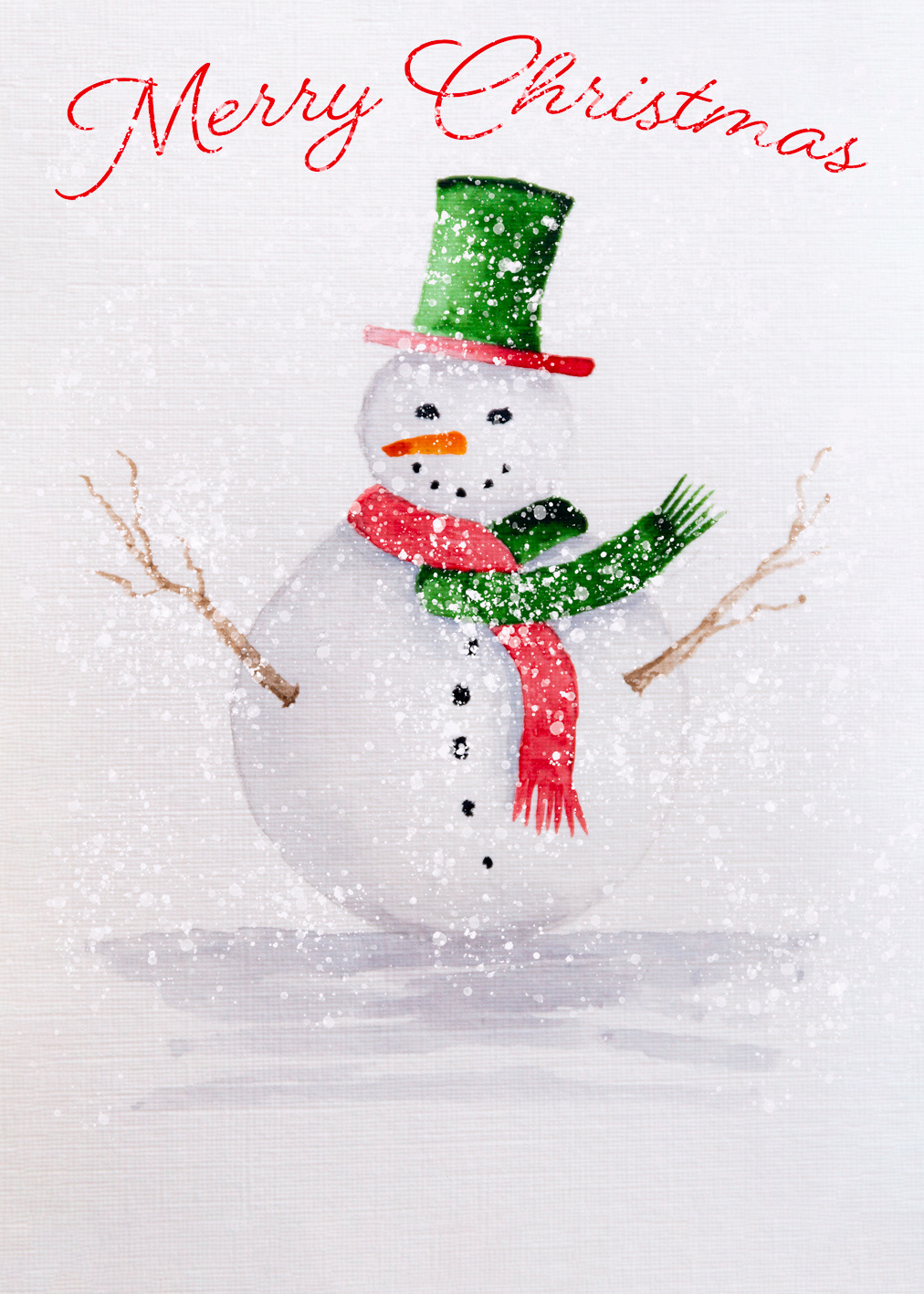 Green Top Hat Snowman