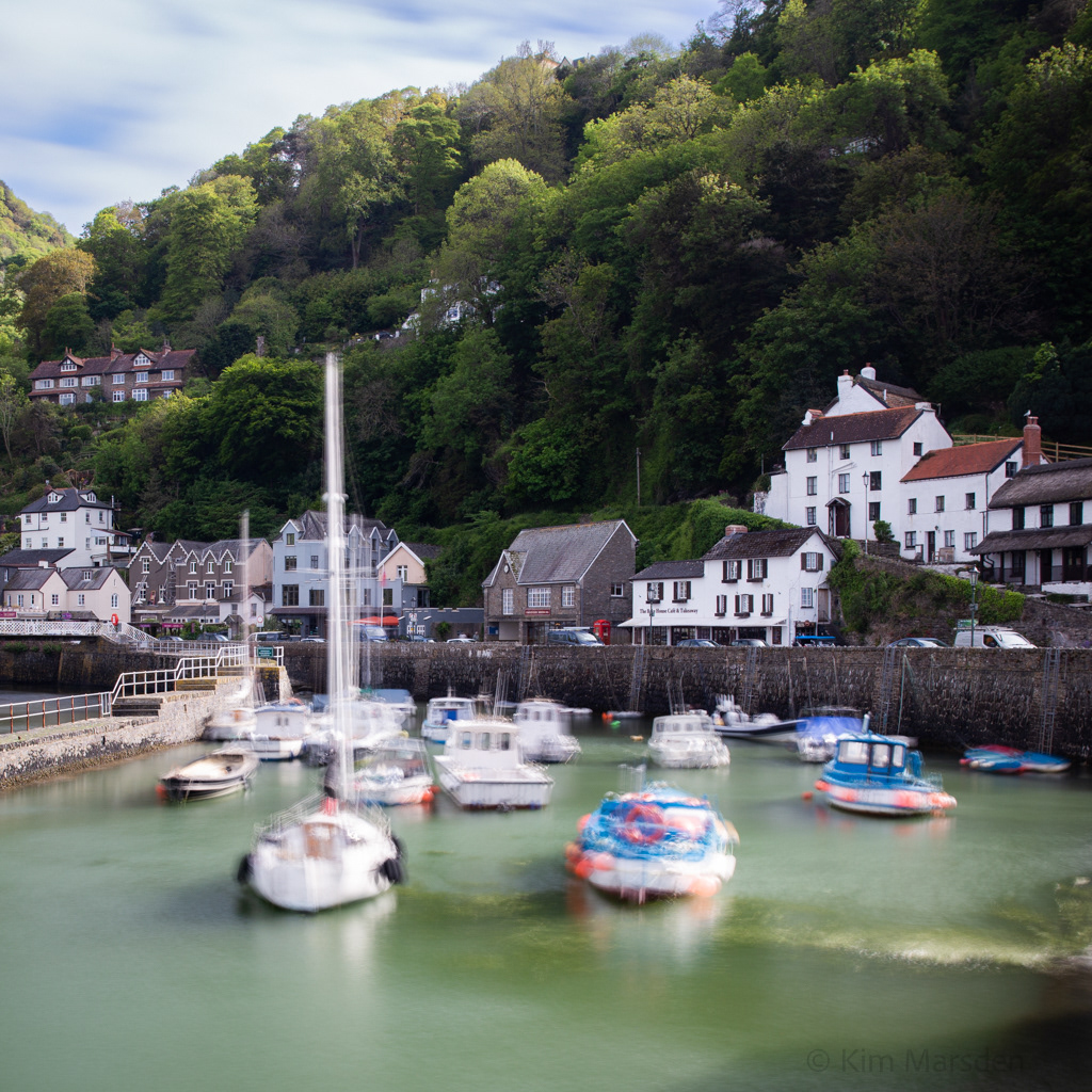Ghostly Lynmouth boats