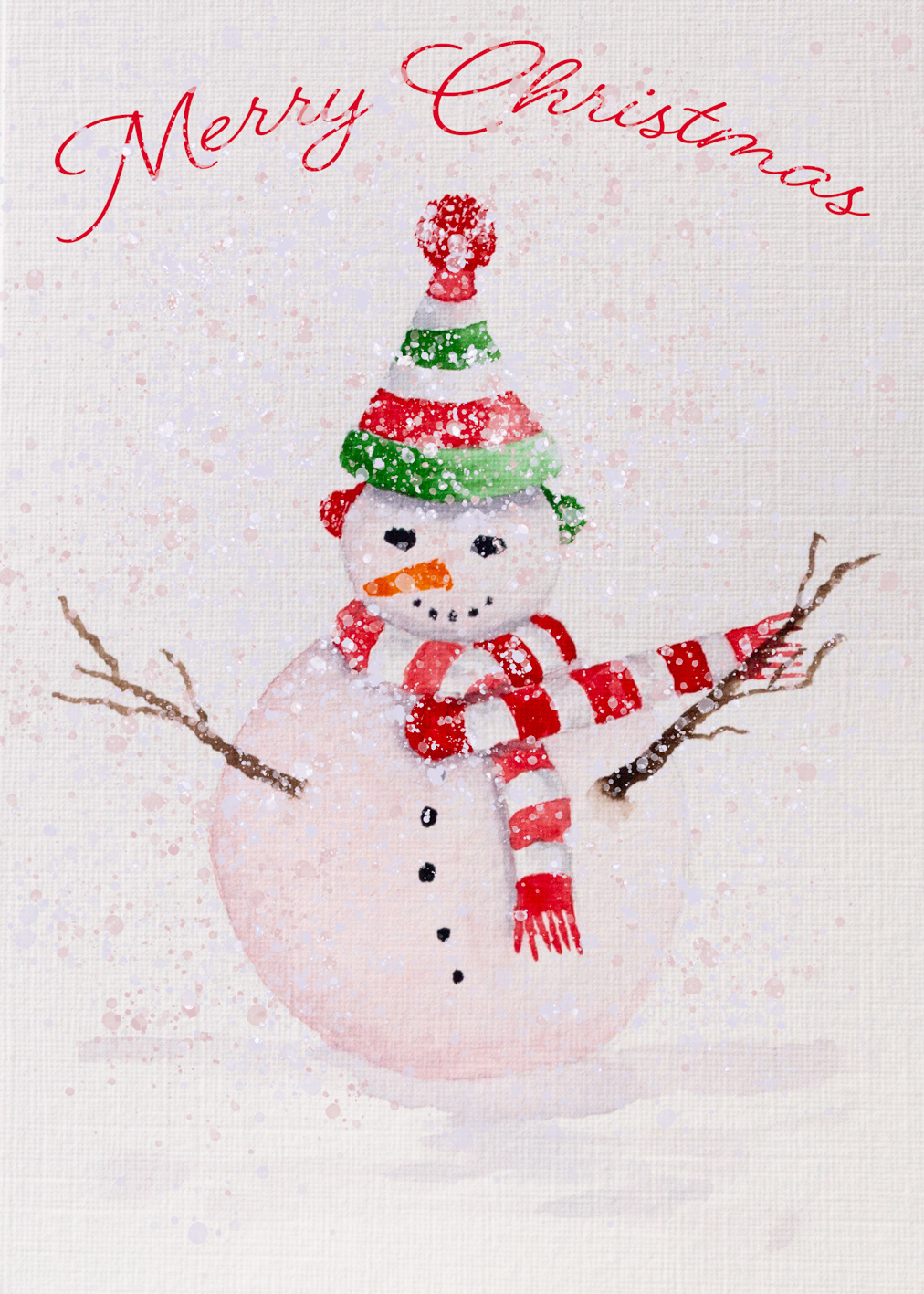 Red, White & Green Snowman