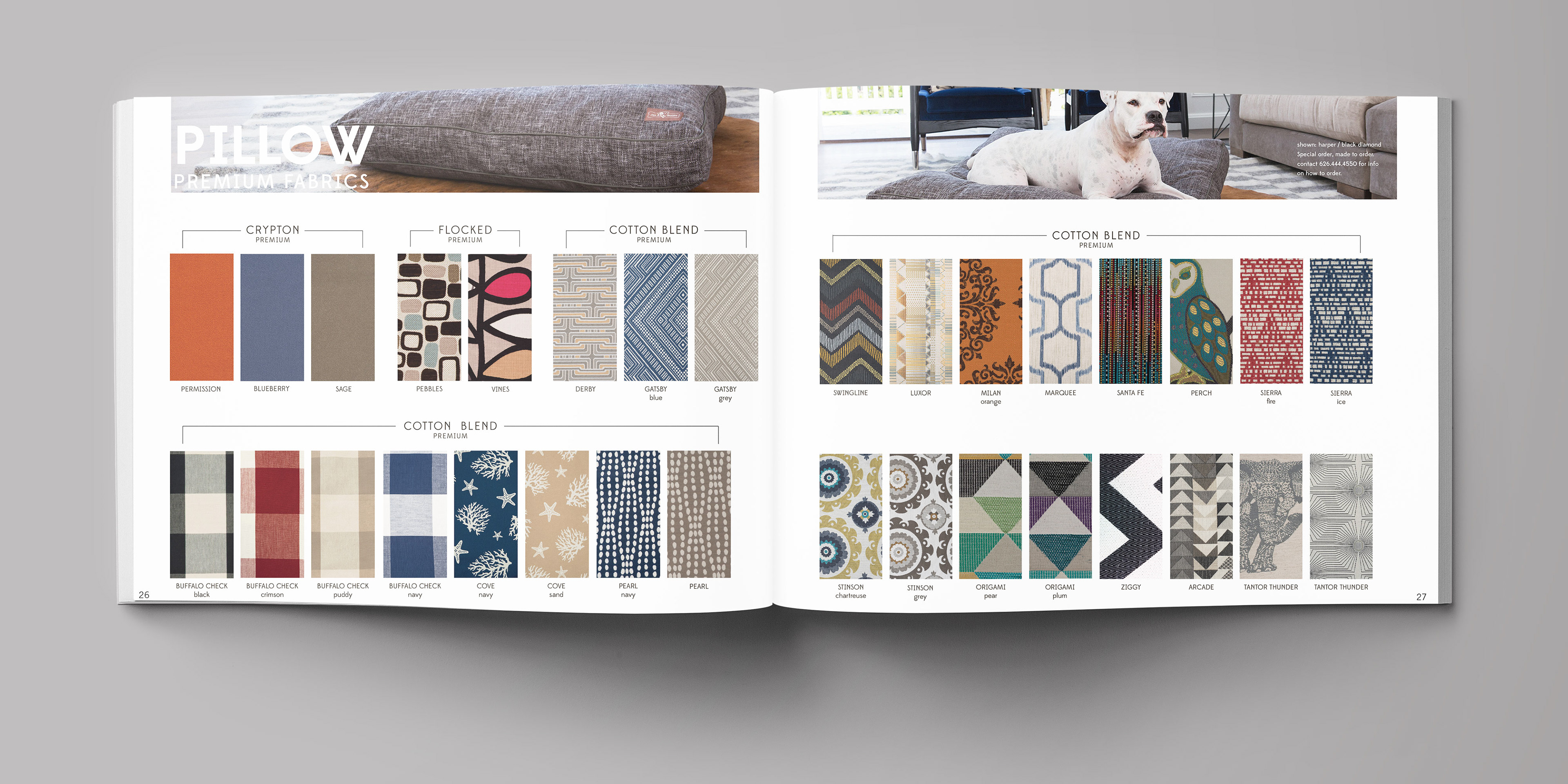 Catalog design for dog product company