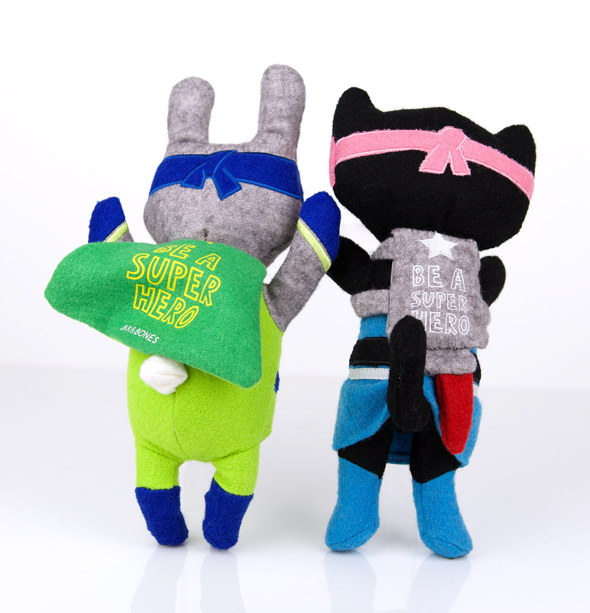 Woolie Superhero toys for dog product company - back