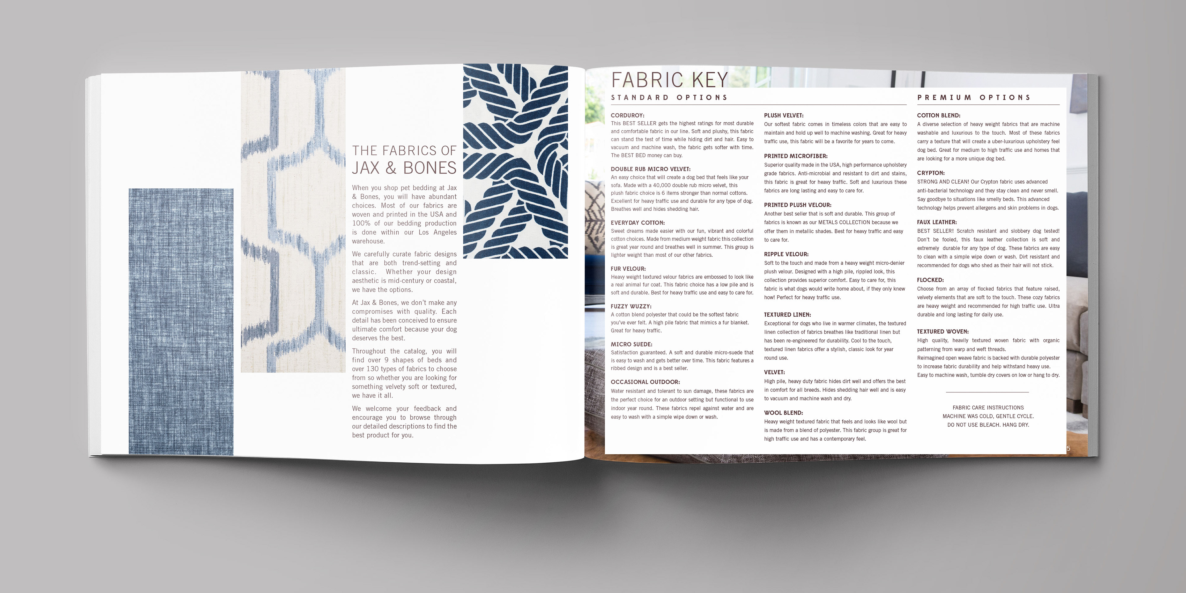Catalog design for dog product company