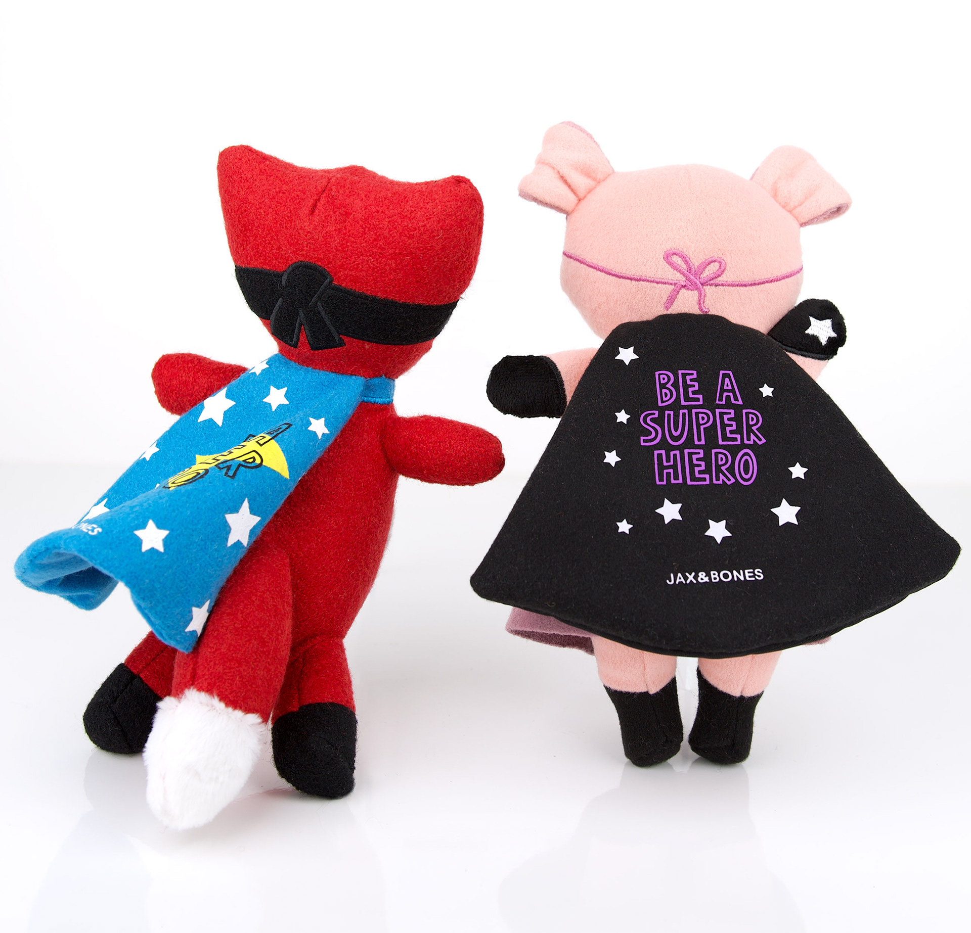 Woolie Superhero toys for dog product company - back