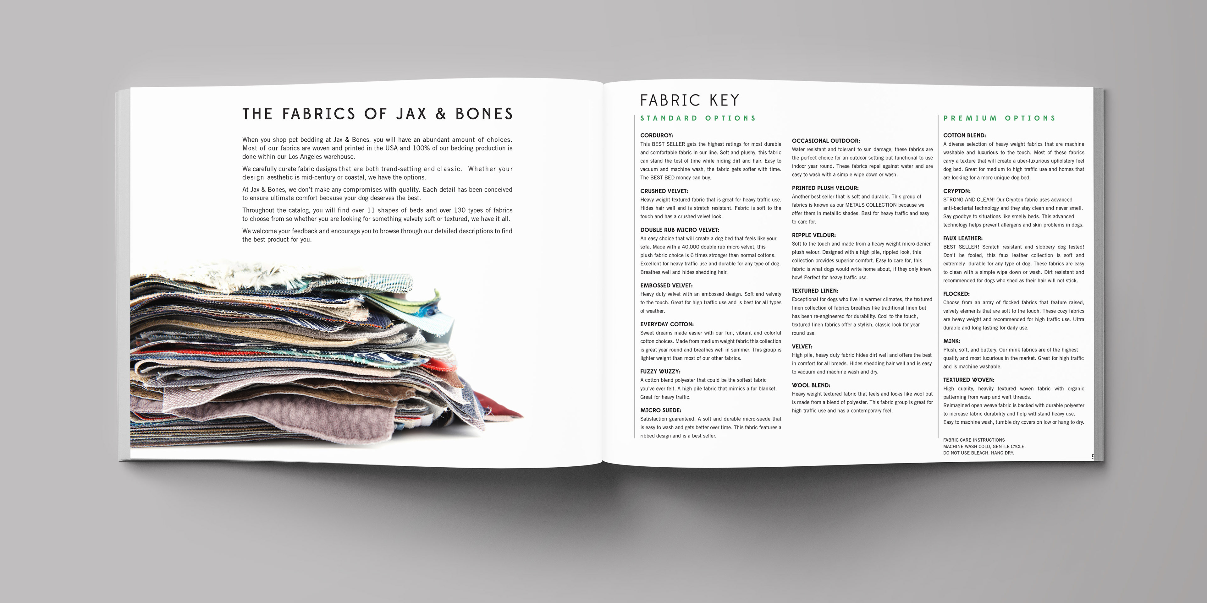 Catalog design for dog product company
