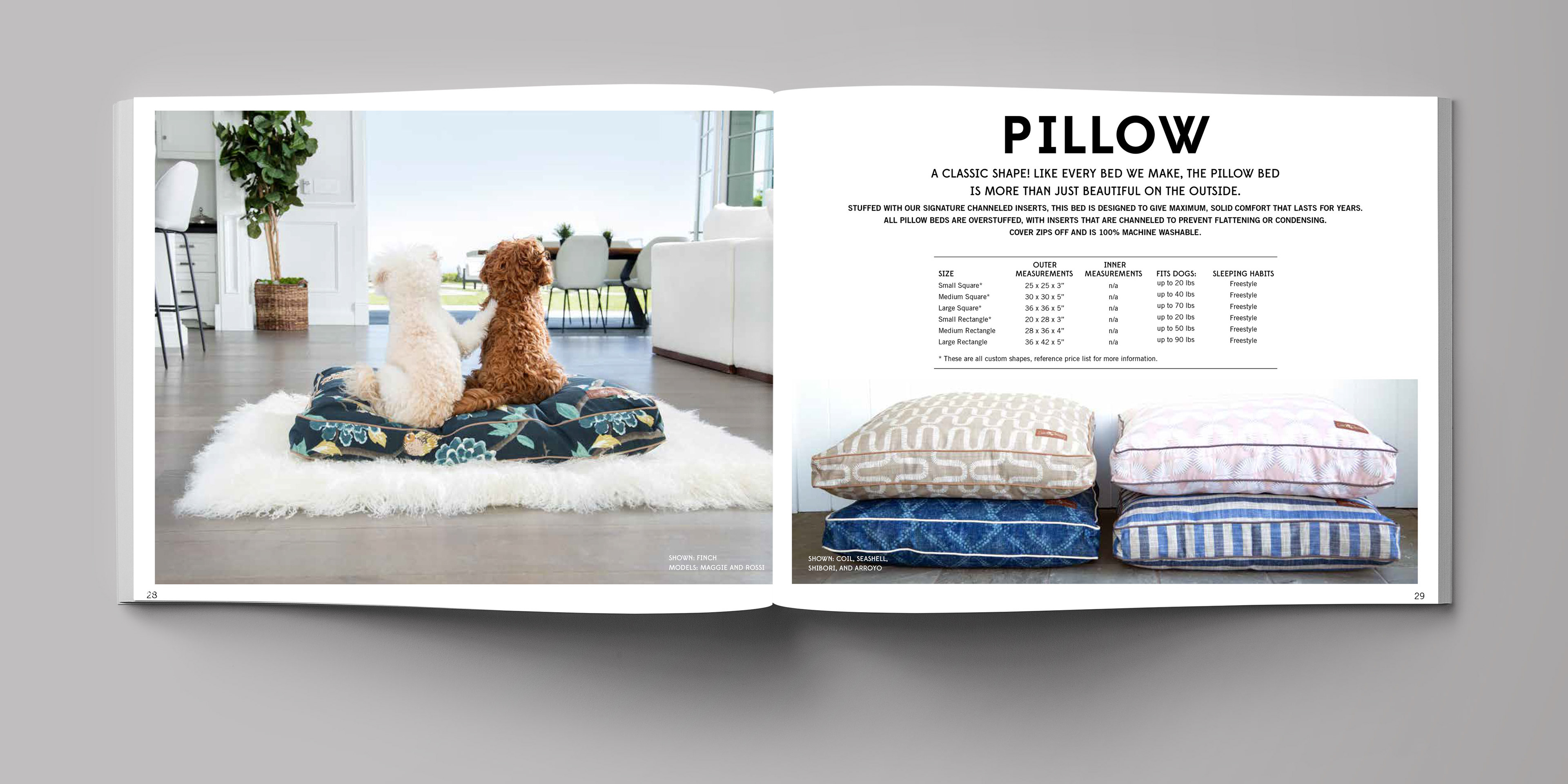 Catalog design for dog product company