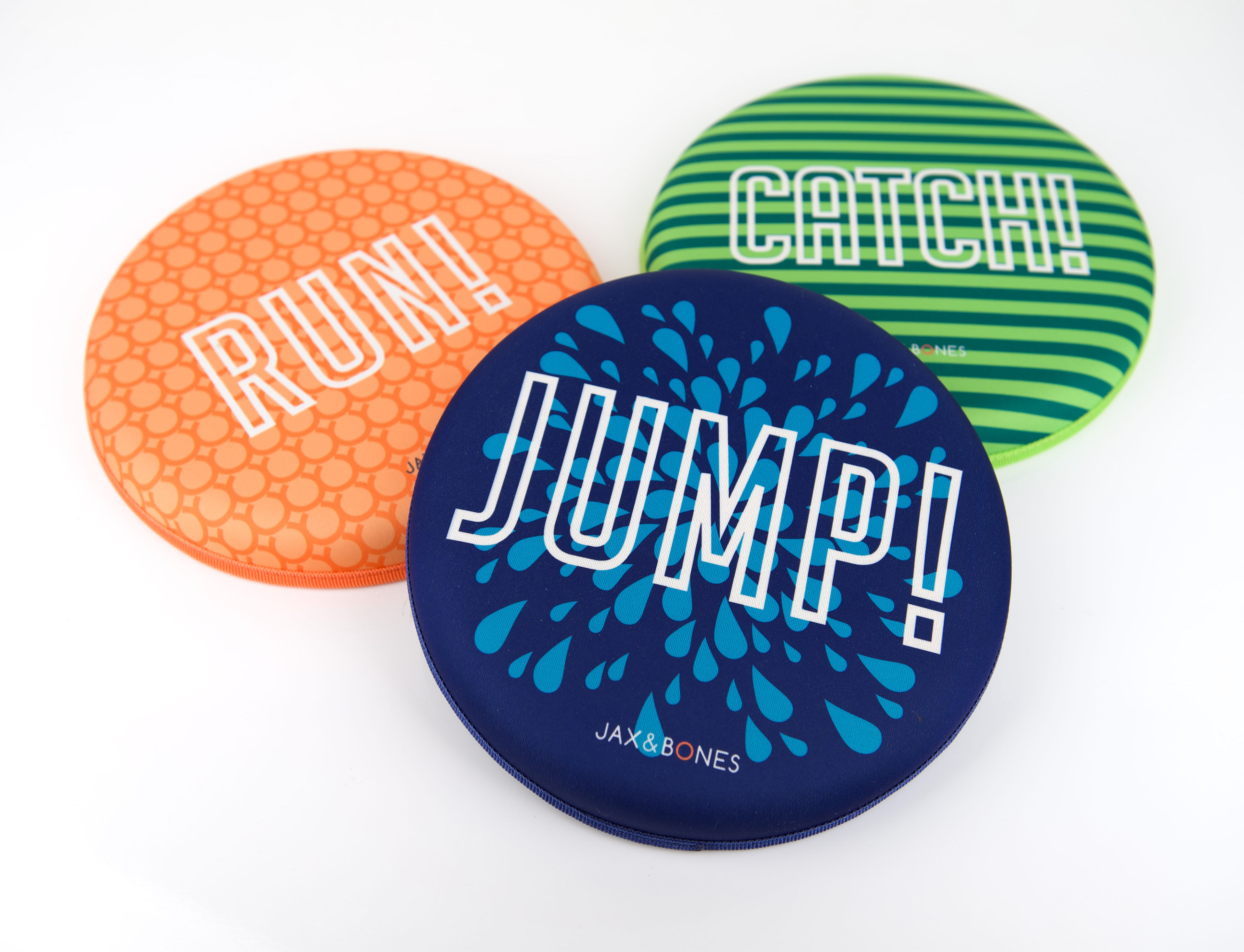 Neoprene floating flying discs for dog product company - front