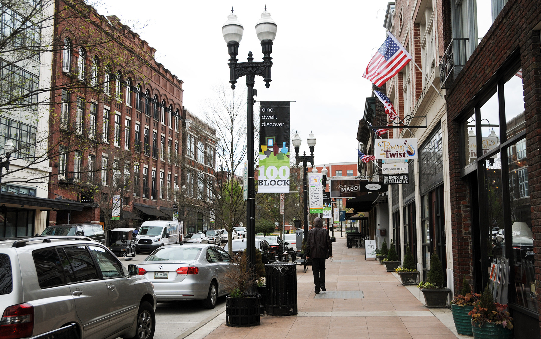 Lightpost banners - Downtown Knoxville, TN