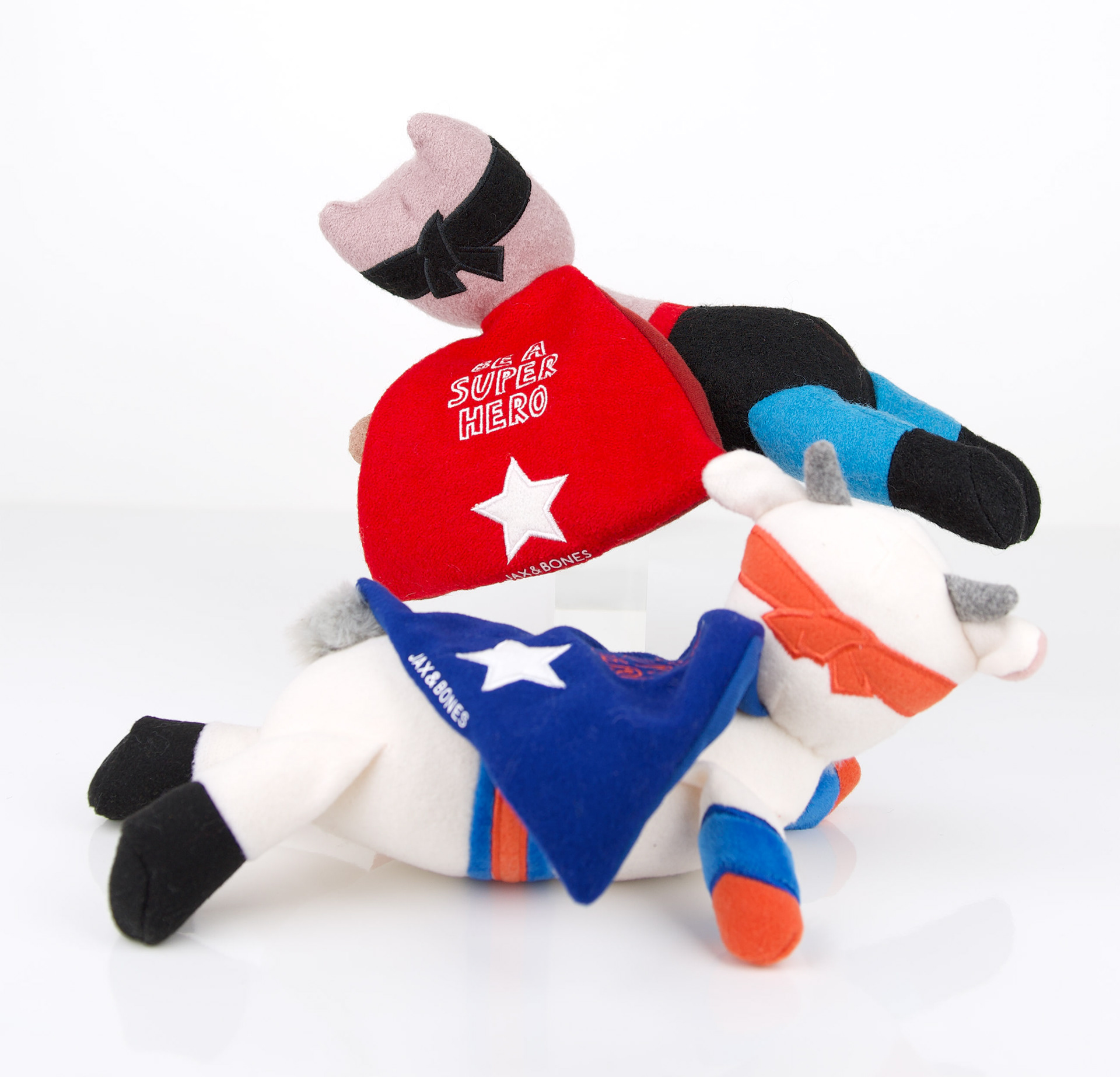 Woolie Superhero toys for dog product company - back
