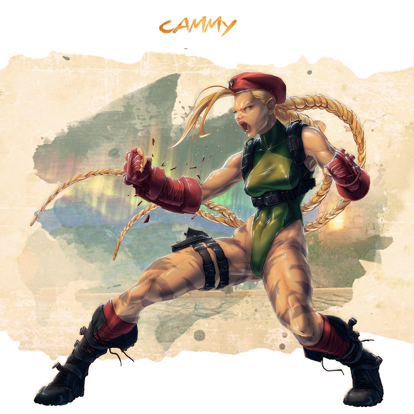 Street Figfter cartoon Cammy White fanart. on Behance