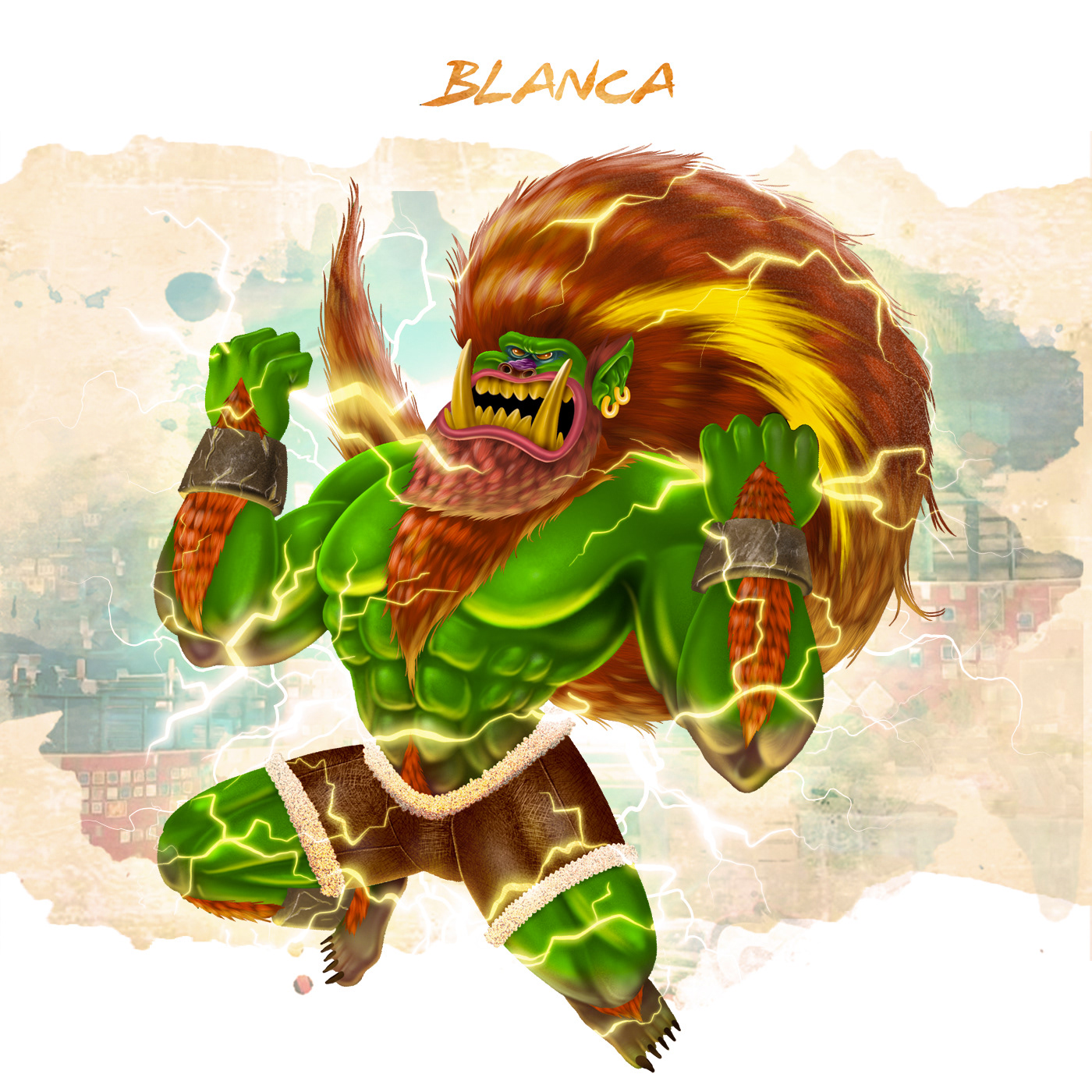 ArtStation - Blanka - Street Fighter Fan Art