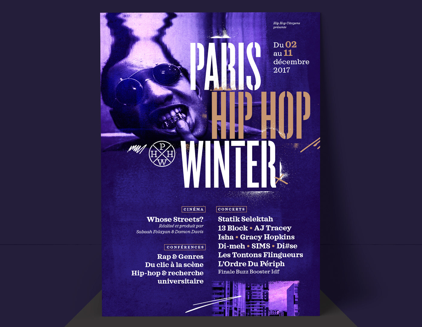 BuröNeko / Graphic design by Mathieu Delestre - Paris Hip Hop Winter 2017