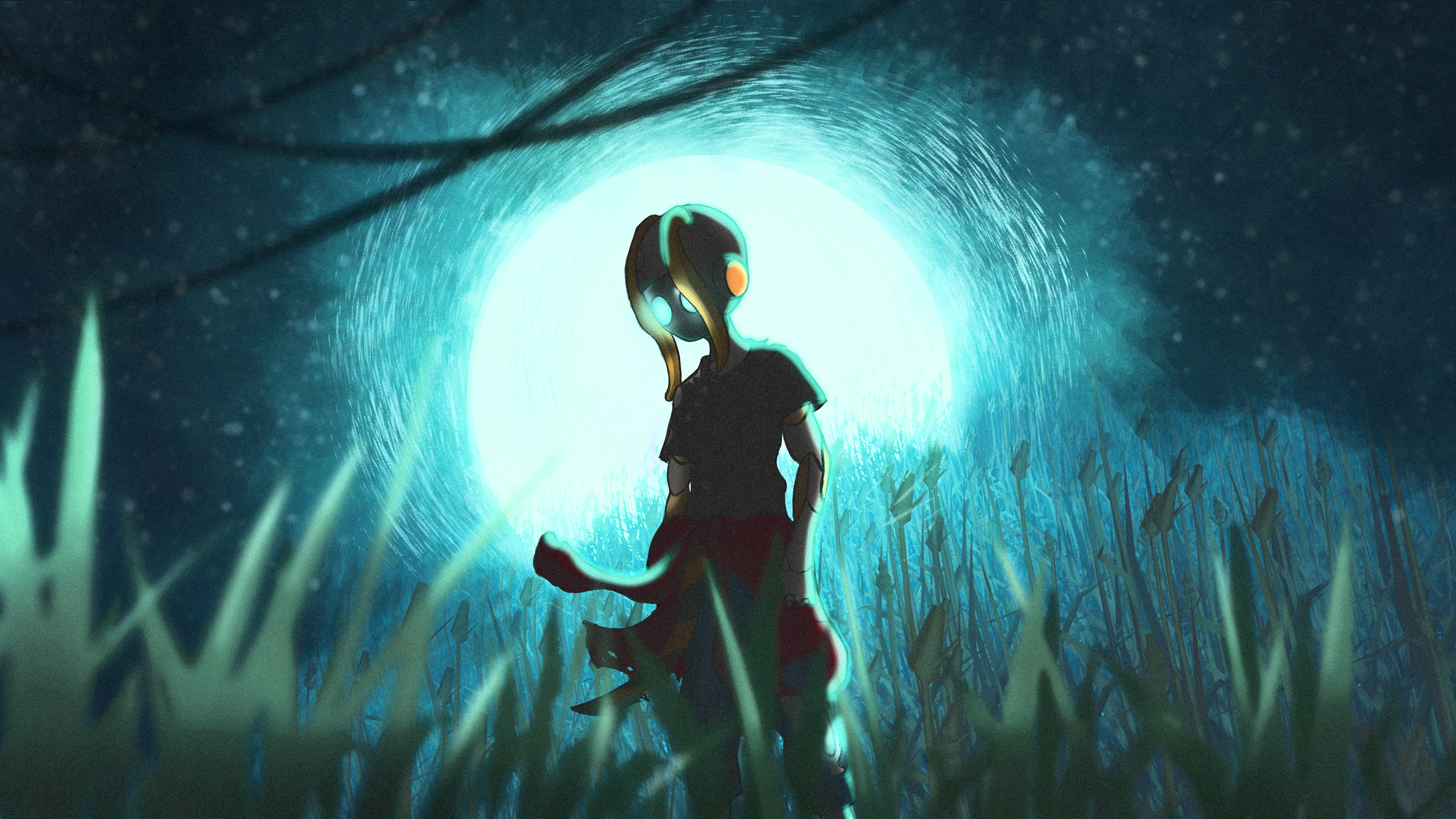 First Vis dev Look of A.R.A, the protaganist of Automatist