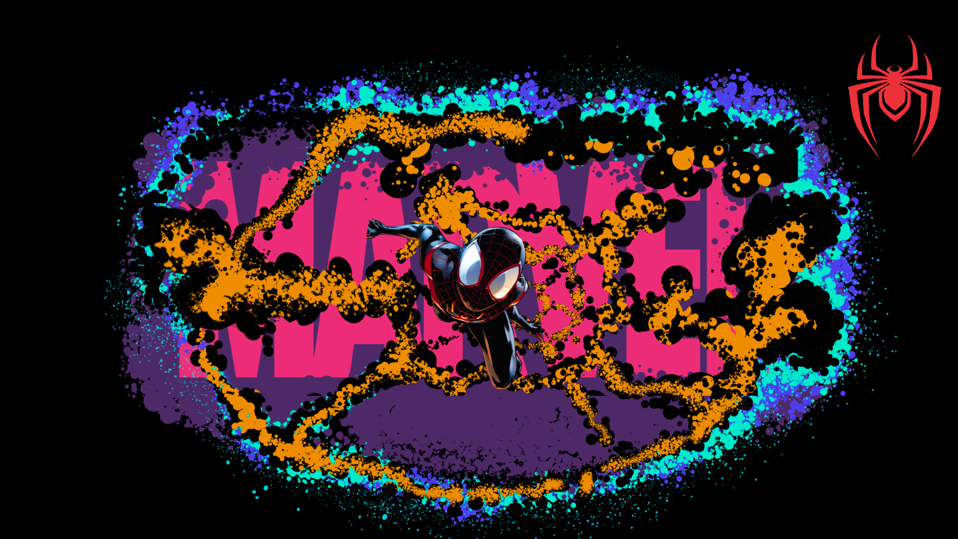 First Design of my T-shirt brand, However, I had to redesign it due to Marvel pointing out that I had been taking too much Influence from Spider-verse