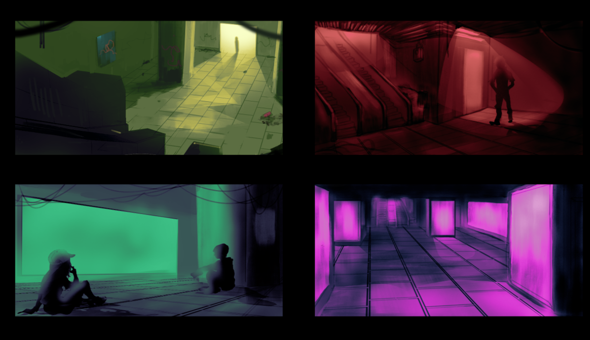 Colour keys of the Abandoned Subway