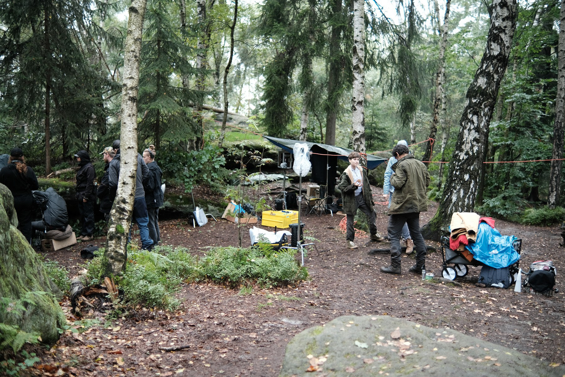 Day 1 camping scene