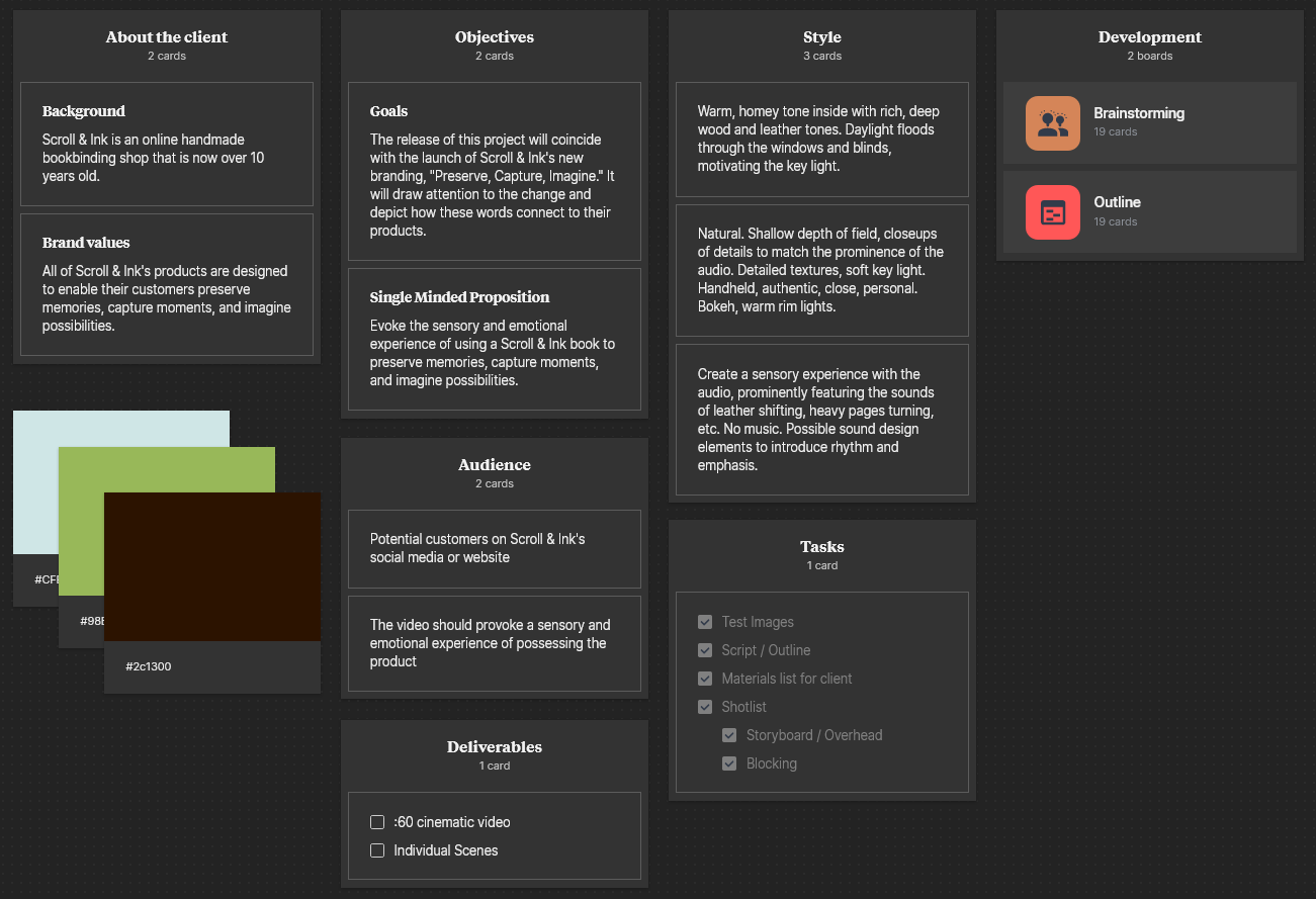 A peek at the pre-production