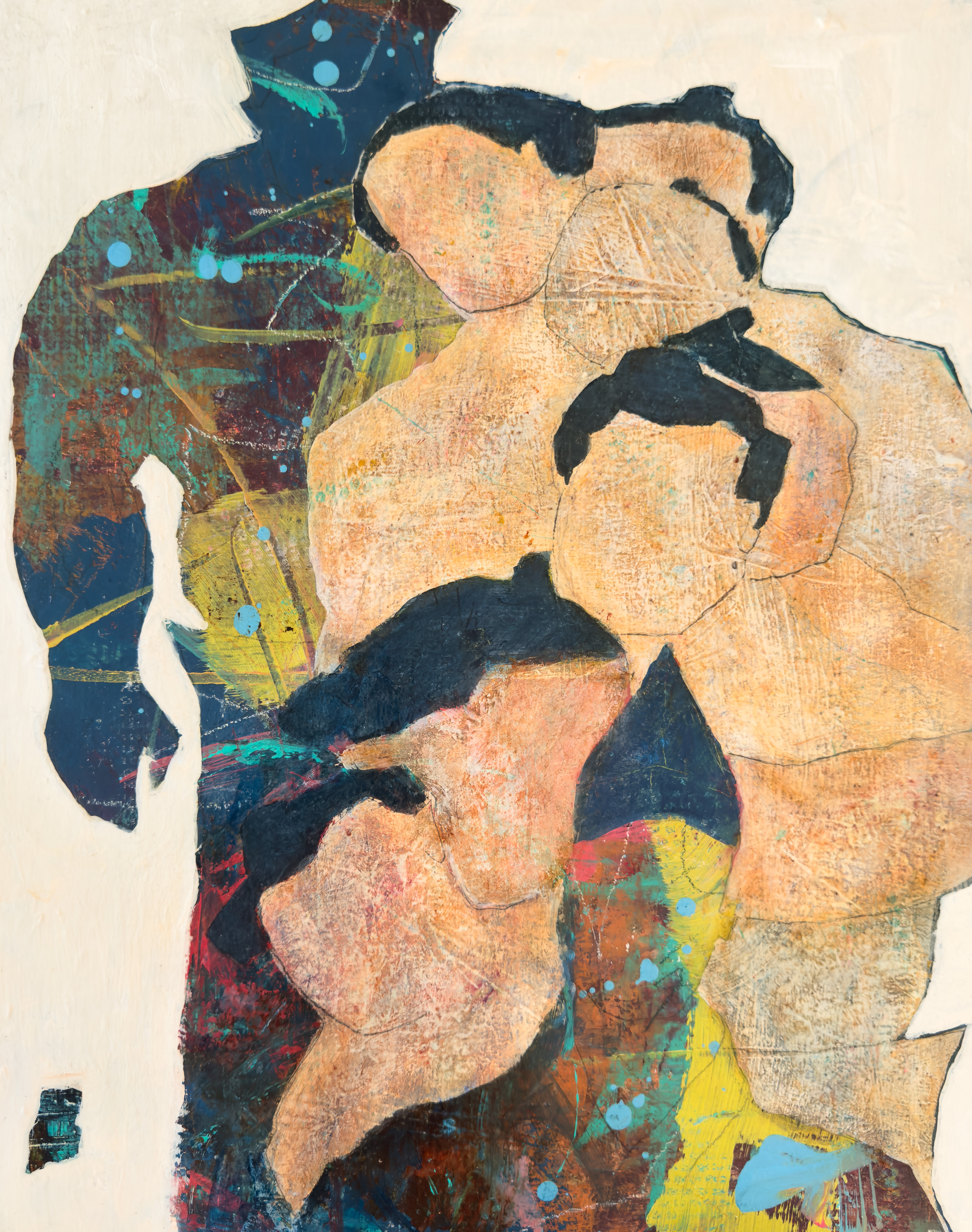 『程なく柝』　508x406mm   アクリル