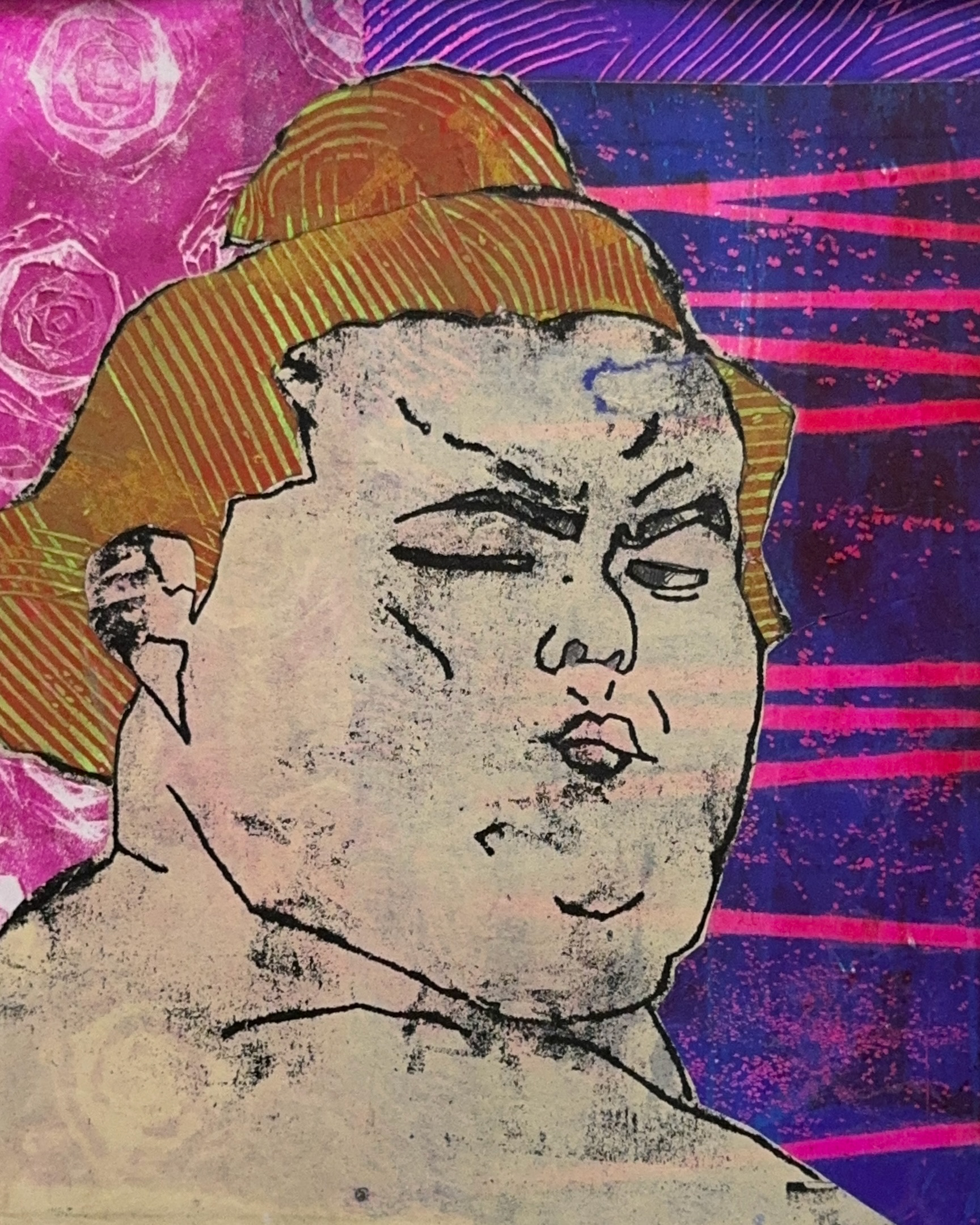 "Our Prince"  8x10"  Mixed Media