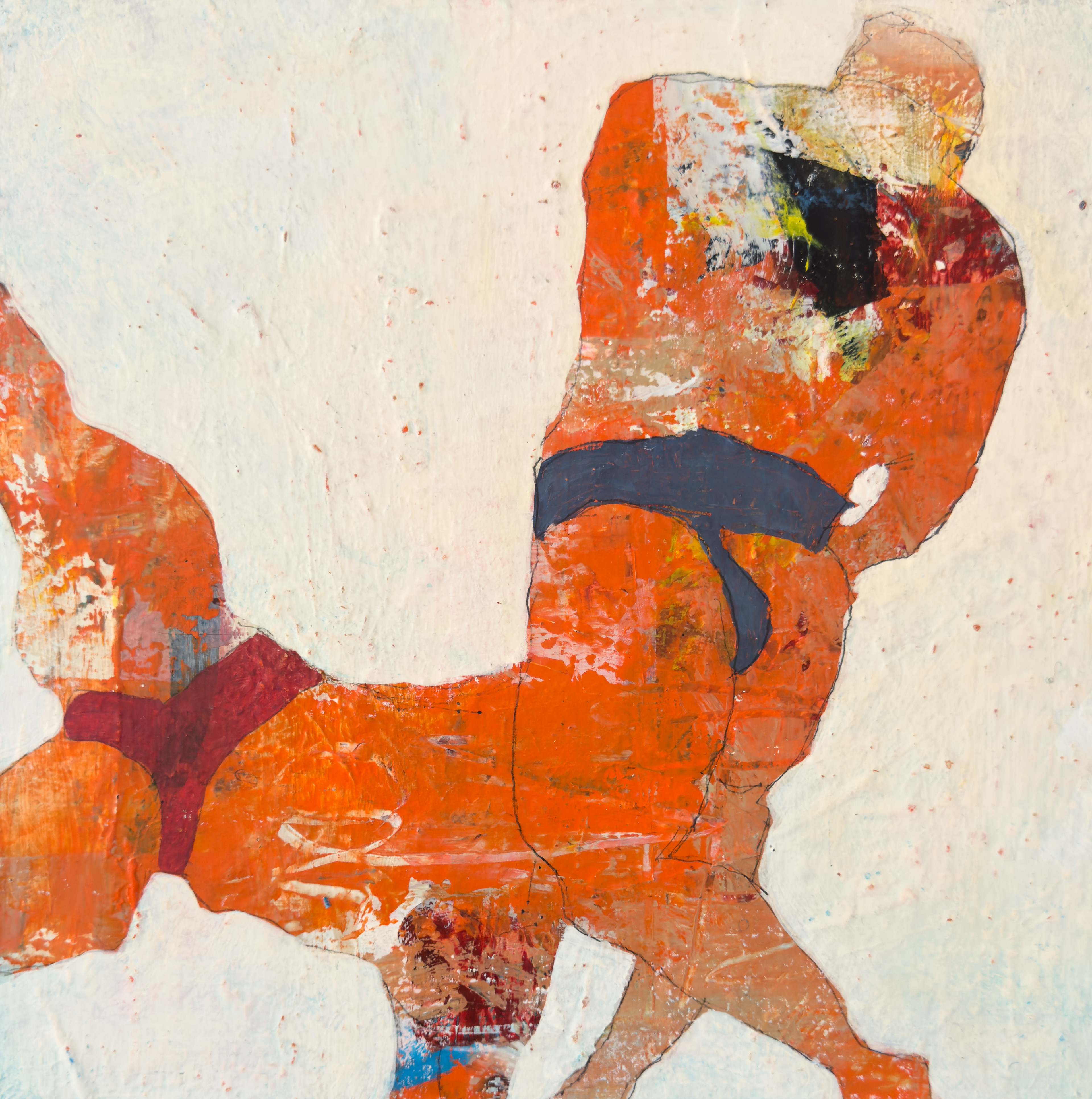 『泡沫』　305x305mm   アクリル