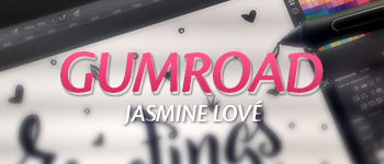 Click to shop for Jasmine Lové's custom digital brushes.