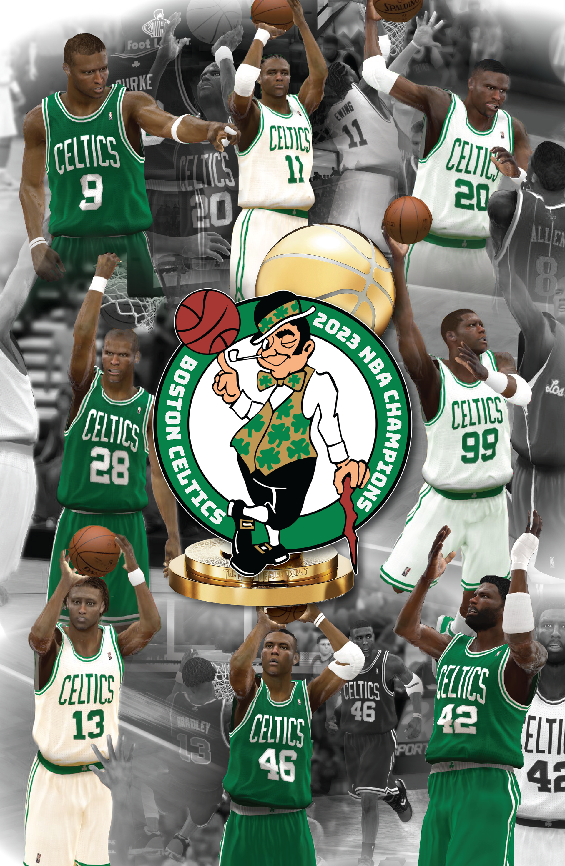NBA 2K12 Celtics Poster