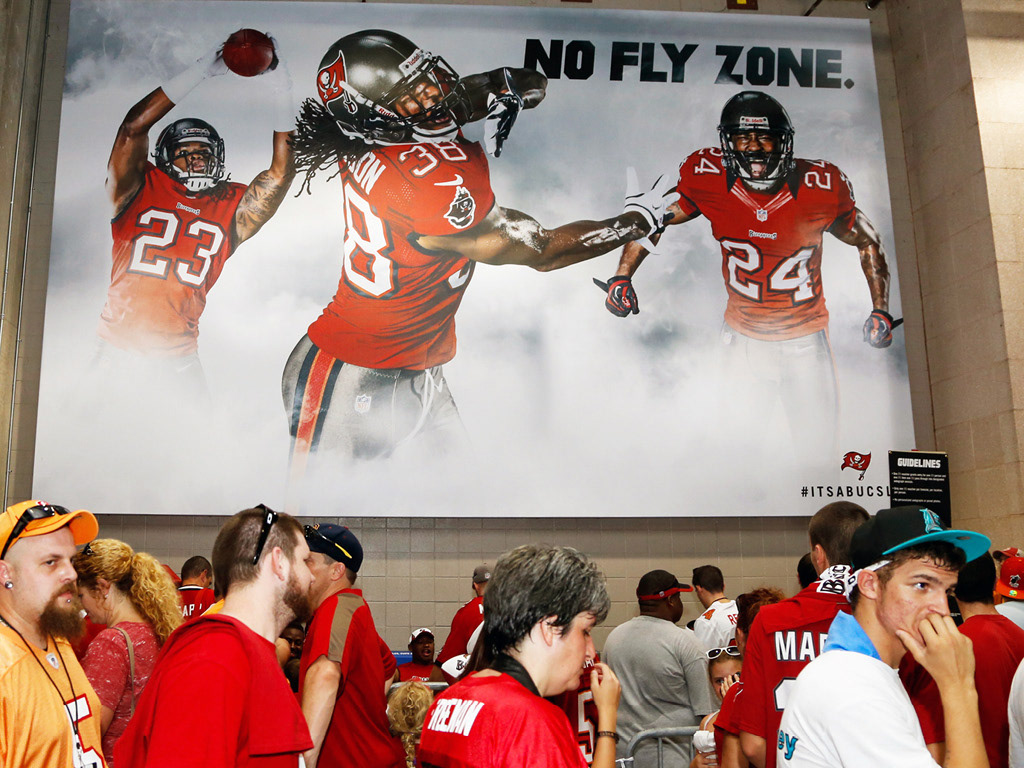 Photo: A look at the Bucs' new murals at Raymond James Stadium